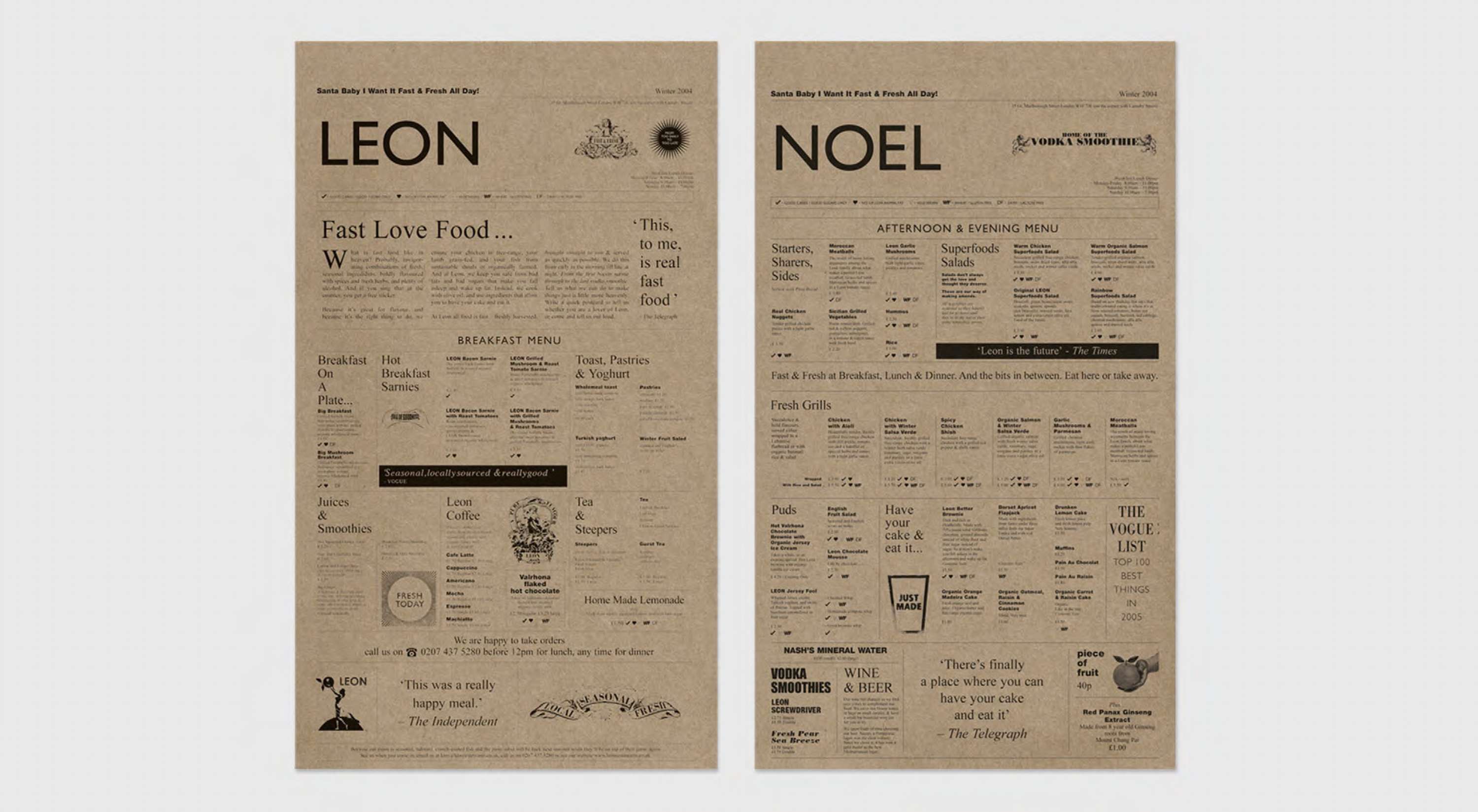 Leon Restaurants Brand Identity by Hales Curtis