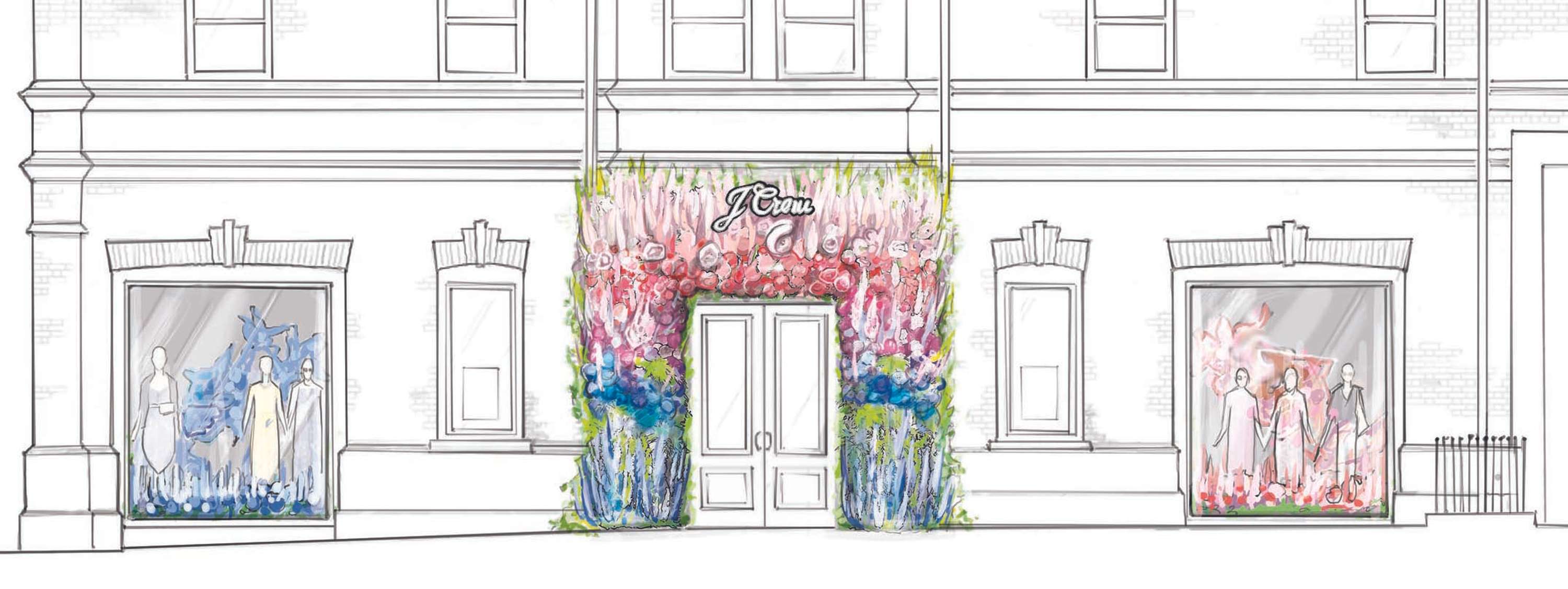 J.CREW / Chelsea In Bloom > Illustration and visualisations for event PR by Darren Arcanjo