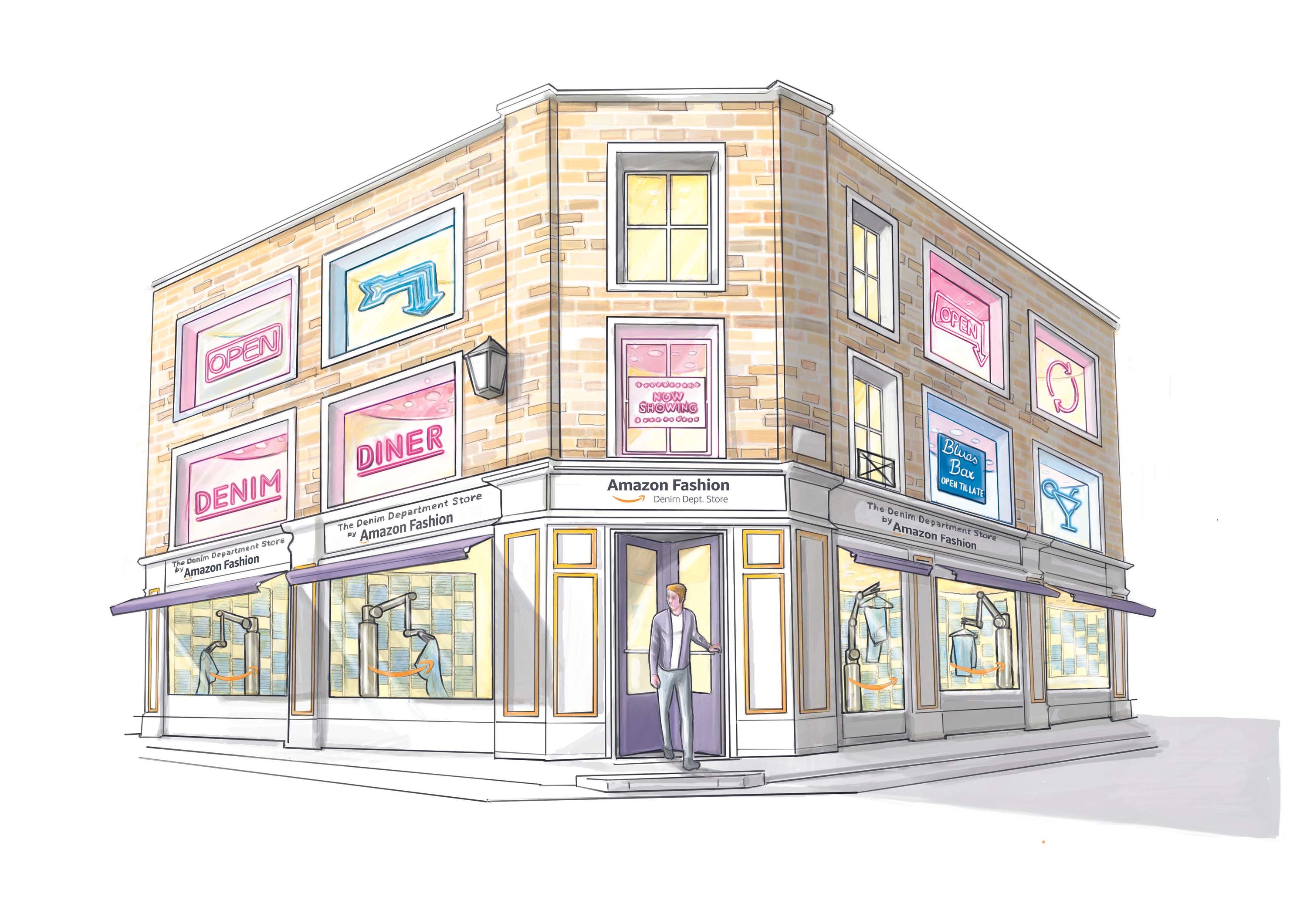 AMAZON / Amazon Fashion Department store > Event visualisation by Darren Arcanjo