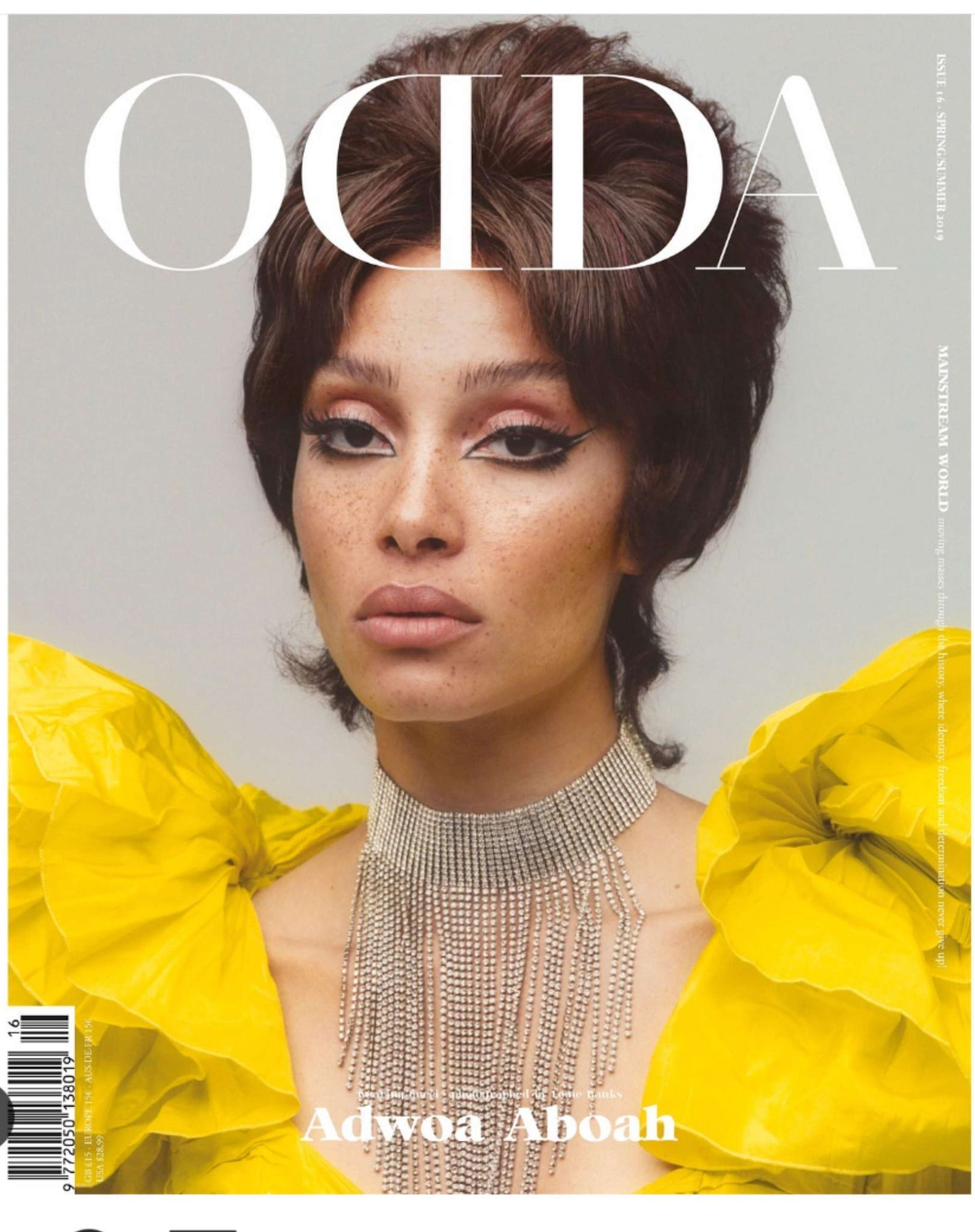 Set Design for the front cover of ODDA Magazine by Alice Jacobs