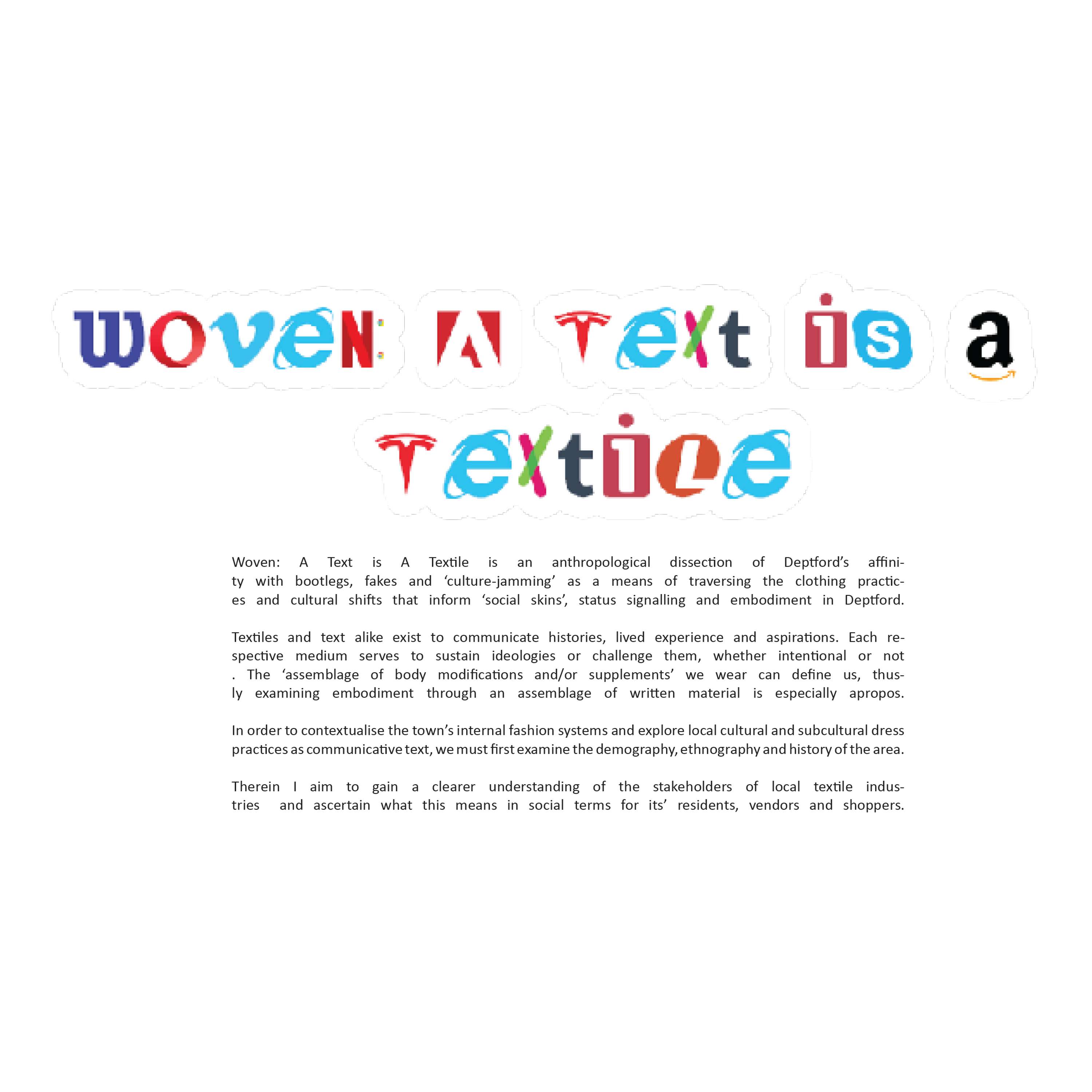 Woven: A Text Is A Textile by Deji Feyisetan