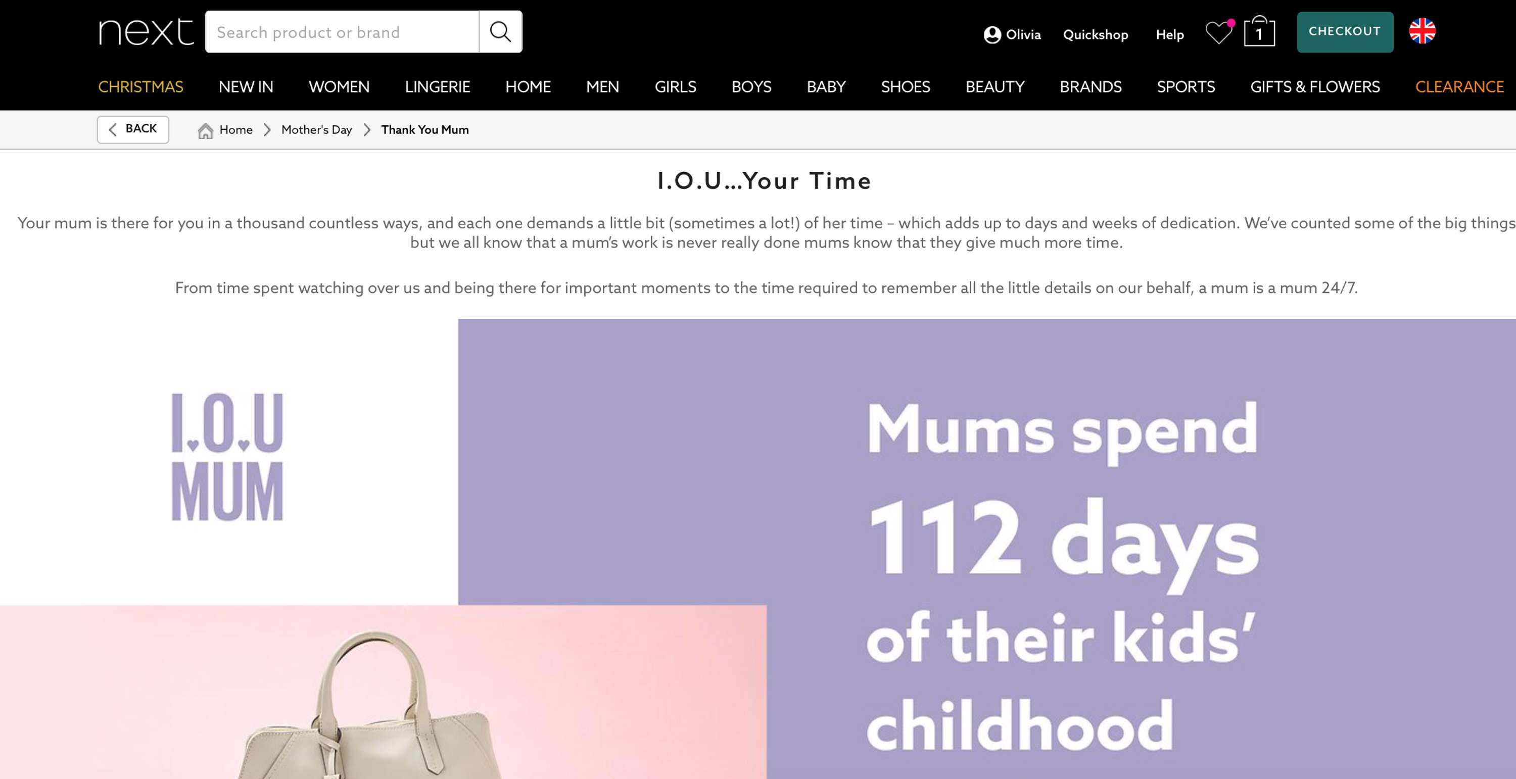 Next: IOU Mum by Olivia Thomson