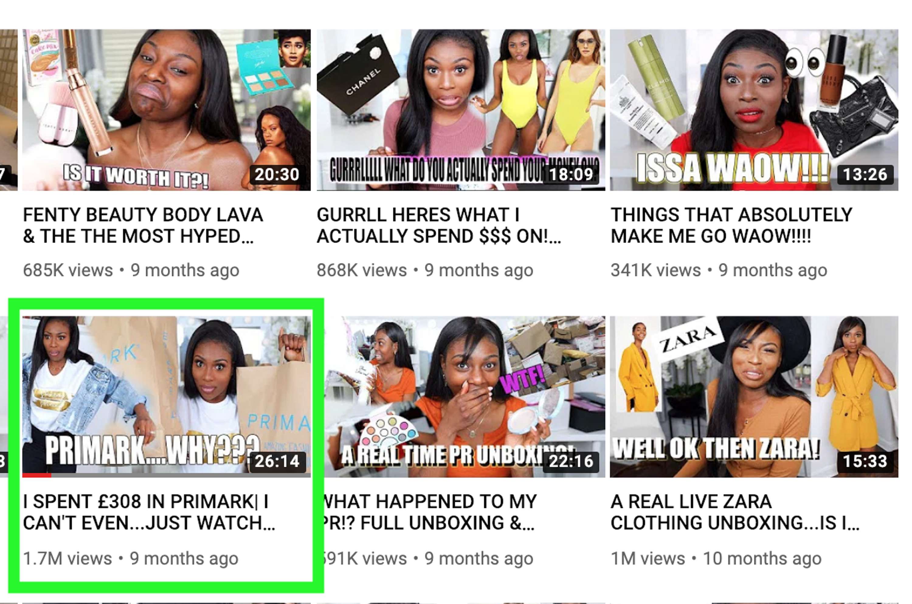 Youtube Video Concept Creation by Lydia Dawson