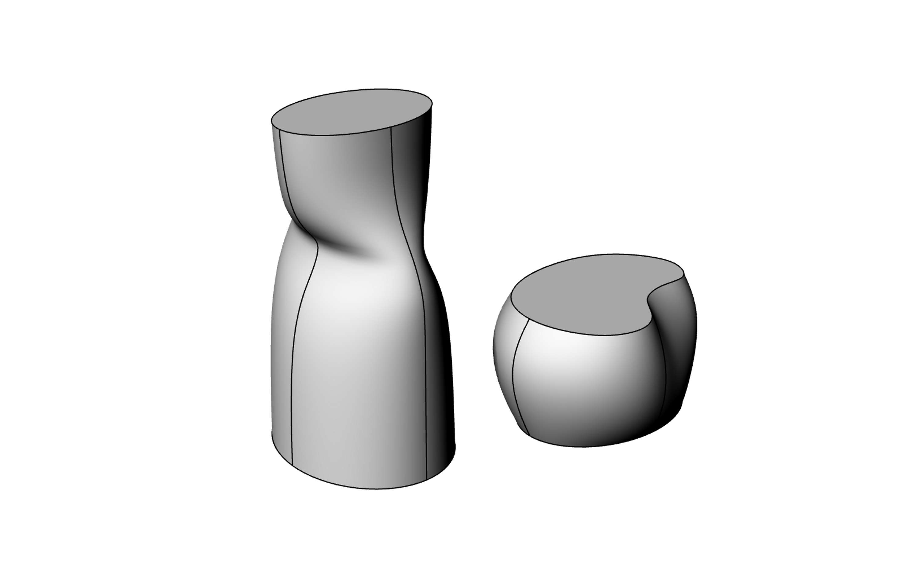 Ada - 3d printed vases with London startup Batch.works by Elisa Honkanen