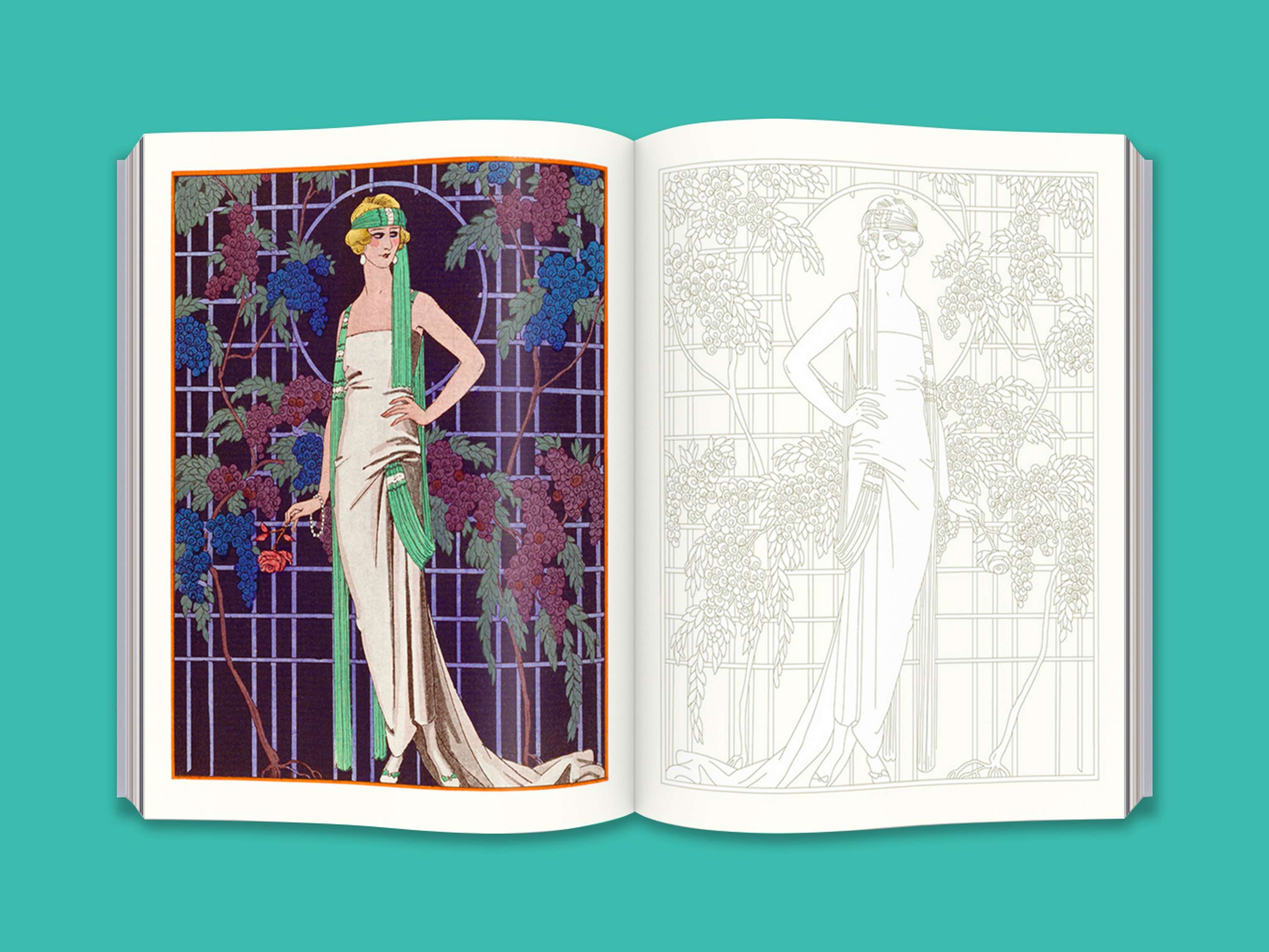 V&A Colouring Books by Emilia Buggins