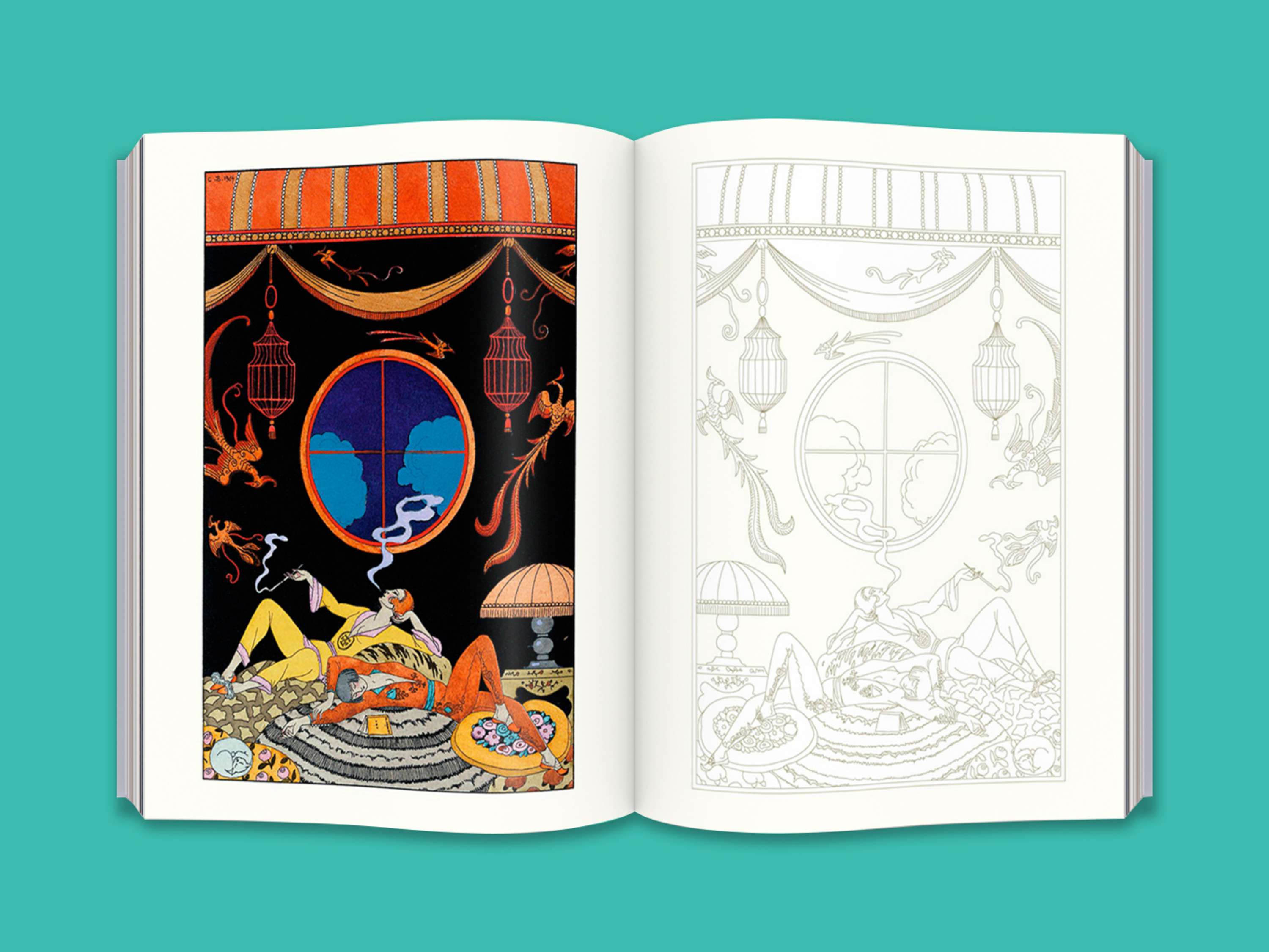 V&A Colouring Books by Emilia Buggins