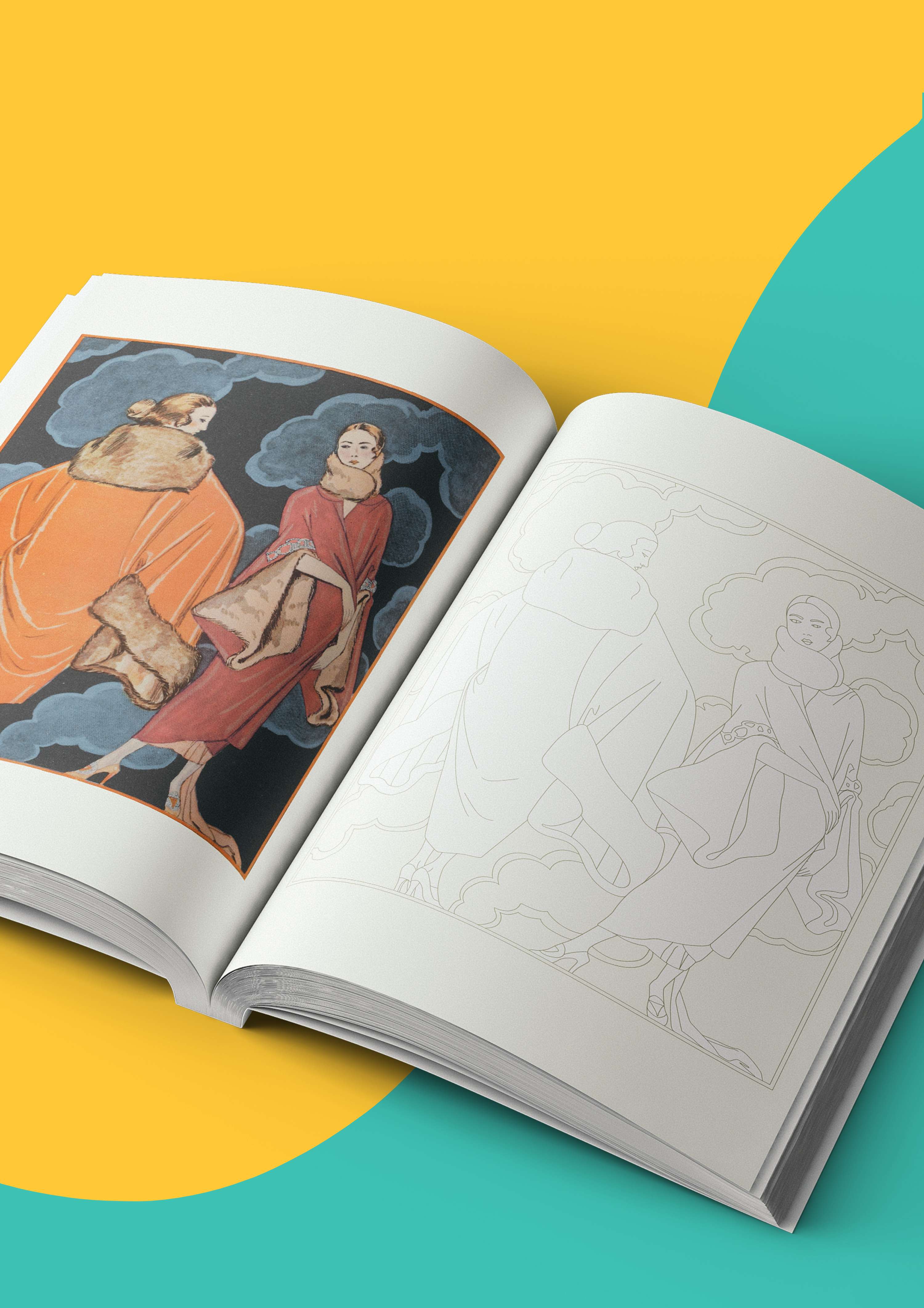 V&A Colouring Books by Emilia Buggins