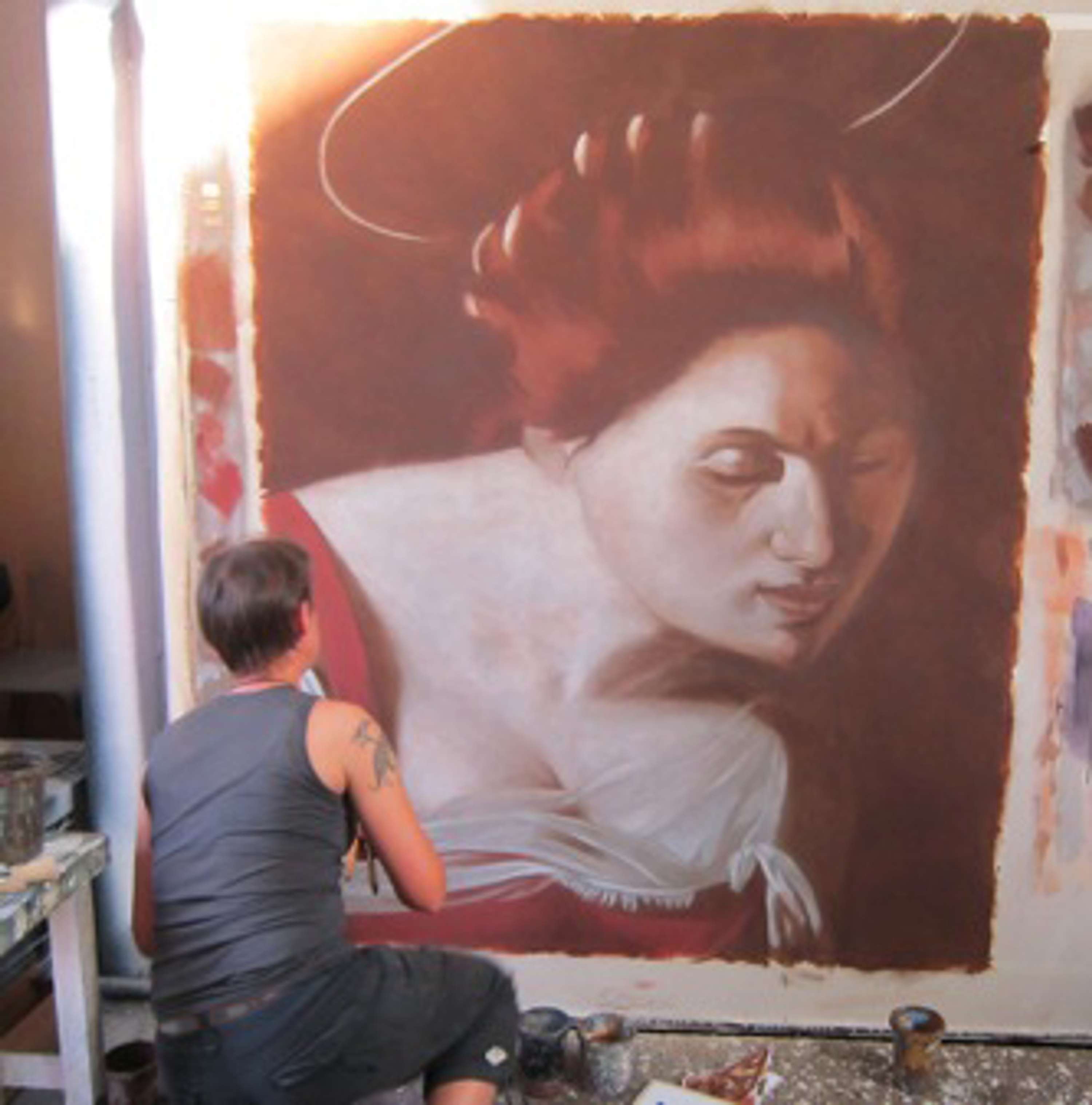 Stealing from Caravaggio by Jo Swannell