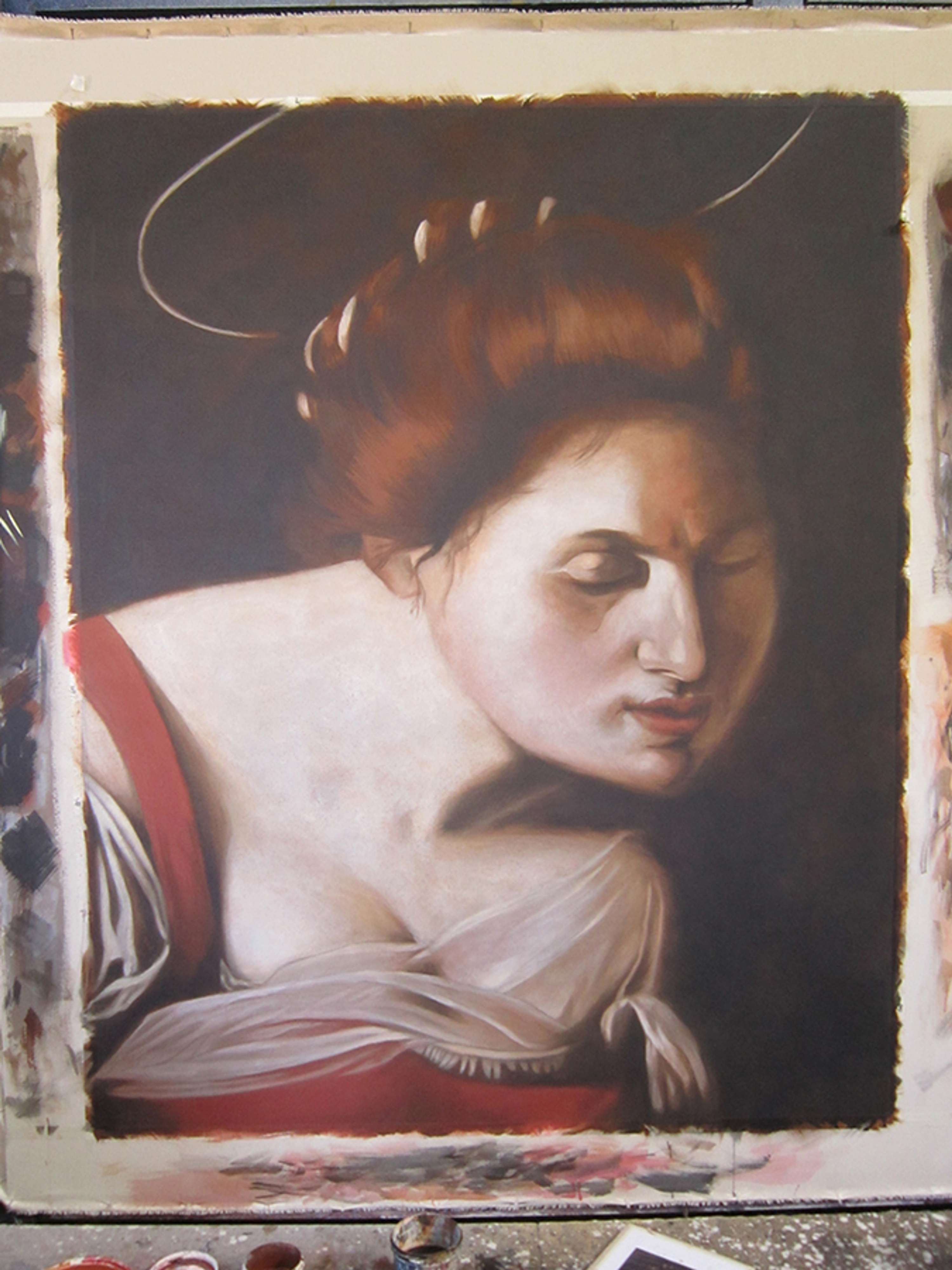Stealing from Caravaggio by Jo Swannell