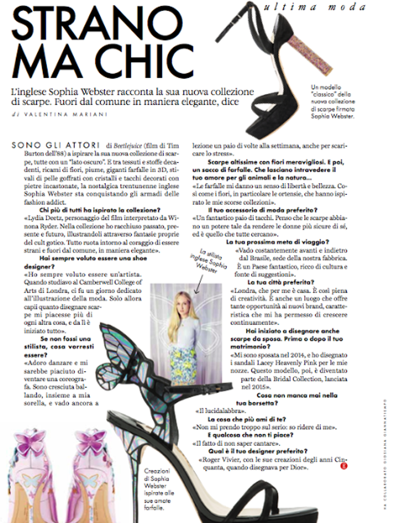 Very Elle - Sophia Webster Interview by Giosiana Giannatiempo