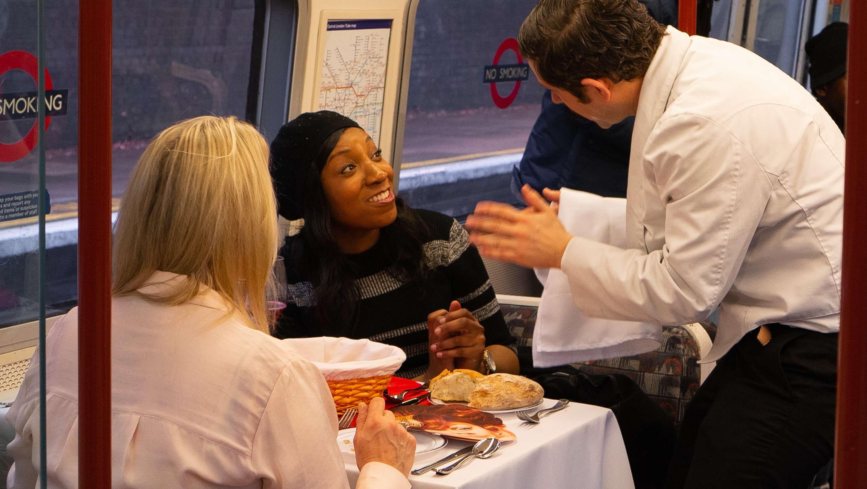 Faulty Towers Dining: Causing havoc on the Bakerloo line by Grace State