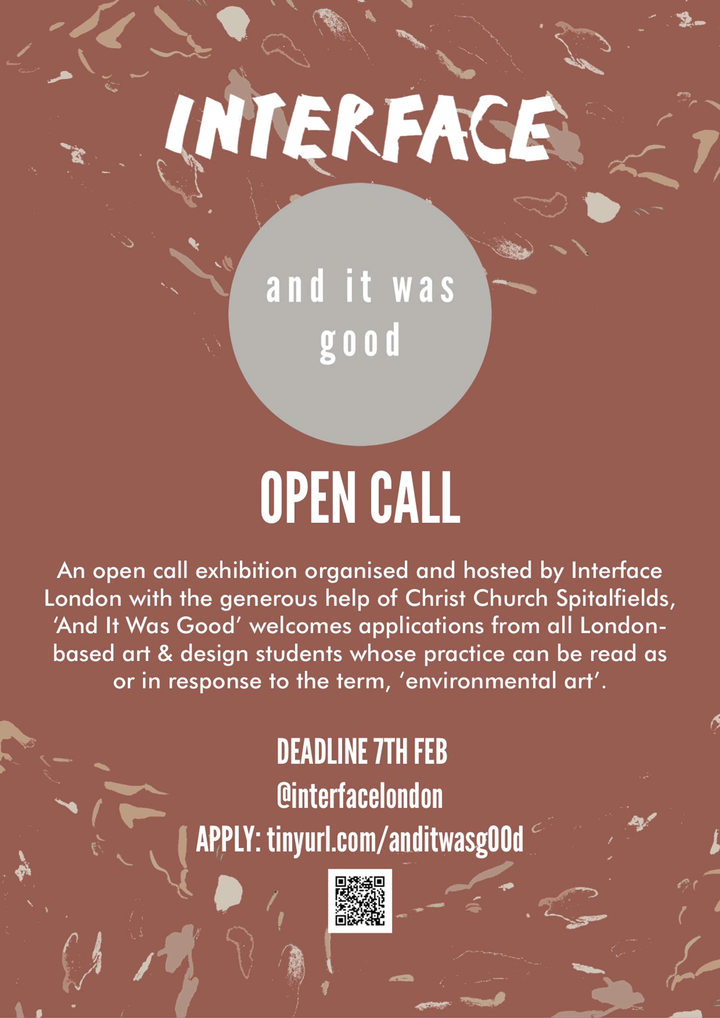 'And It Was Good' Open Call Exhibition by Hannah Dear