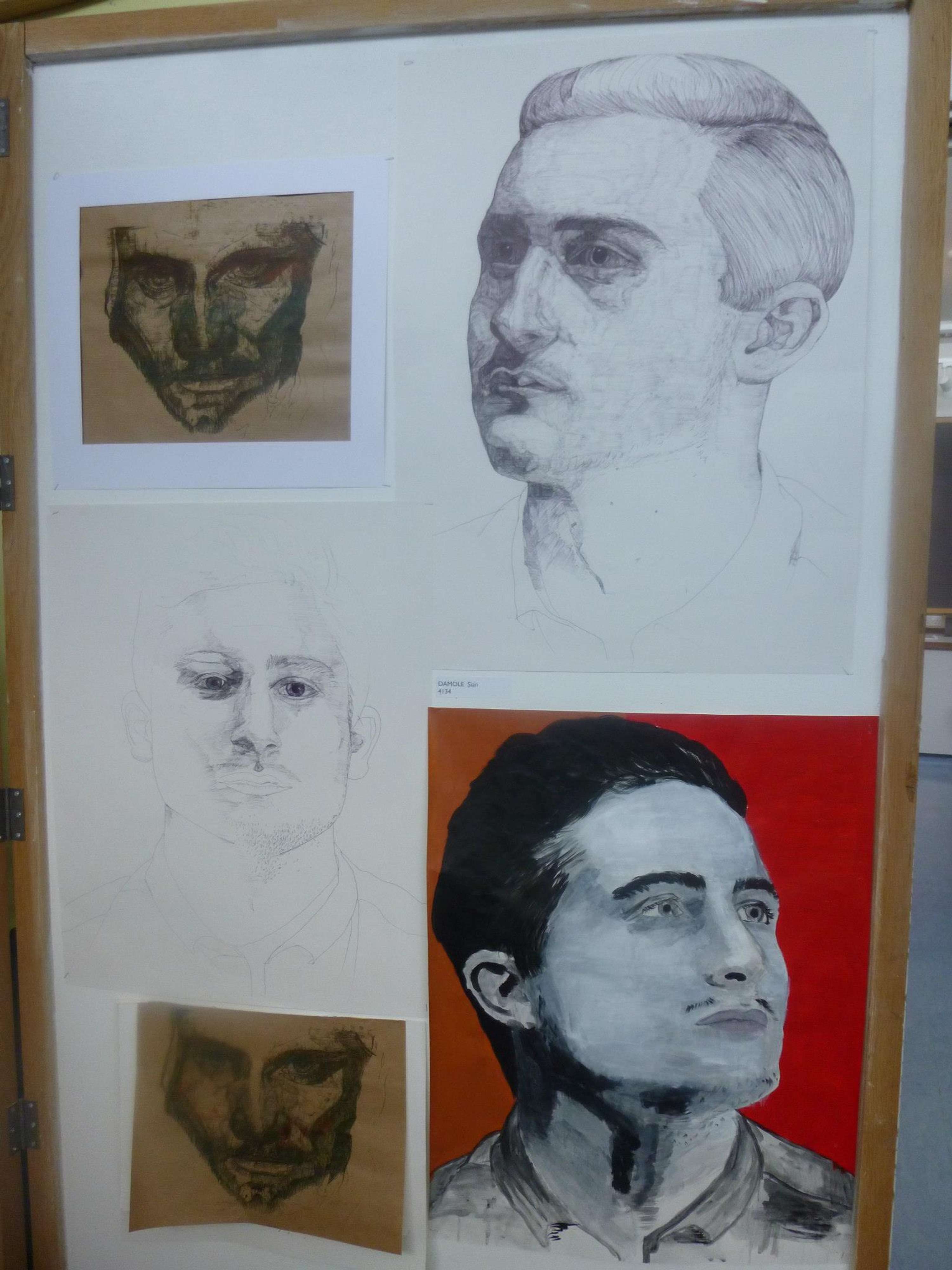 Some of my work in Colfe's displayed for the art show (2011/2012) by S Londinium