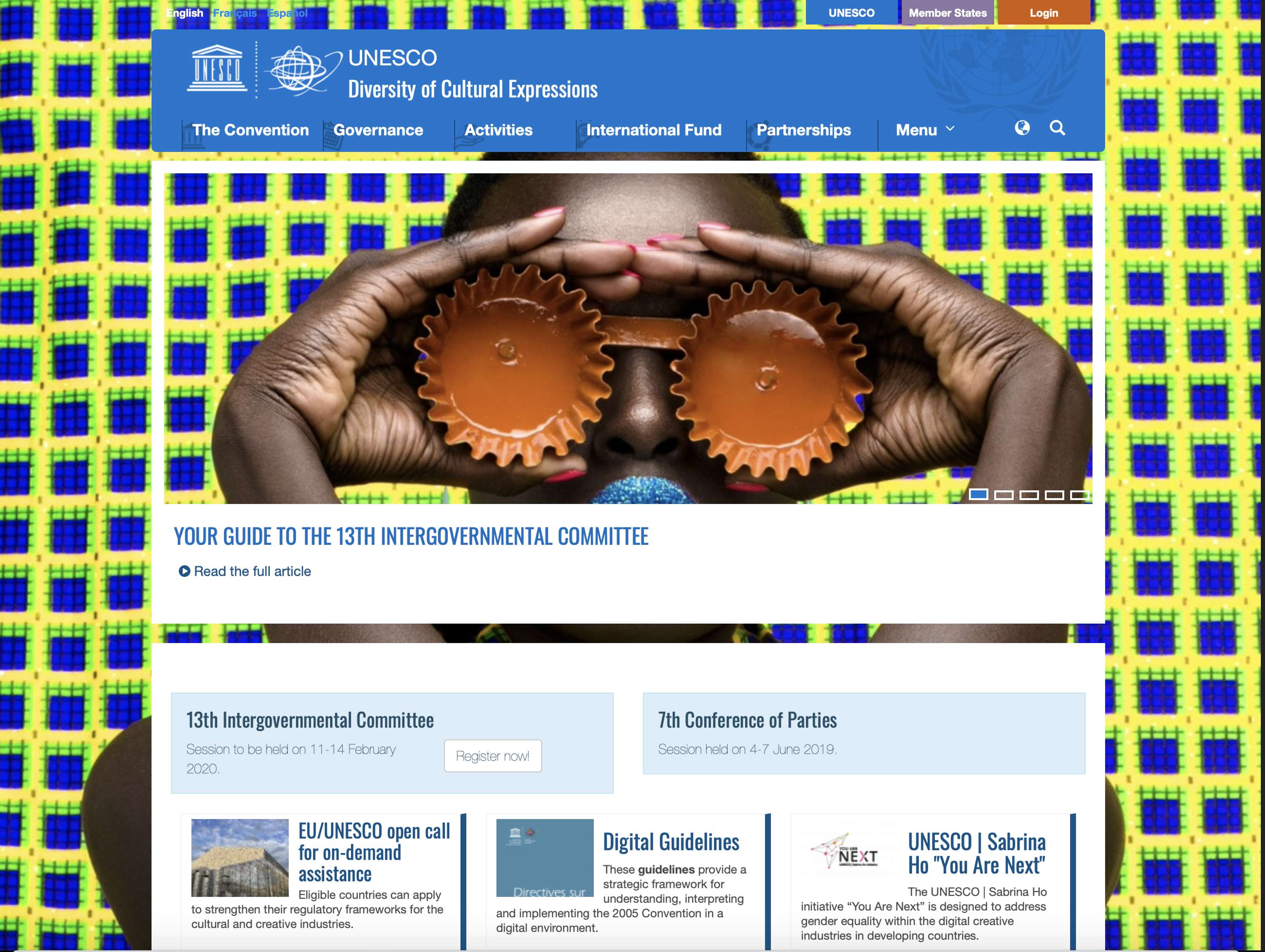 Web&UI Development / UNESCO Creativity Knowledge Management System by Emanuele Cidonelli