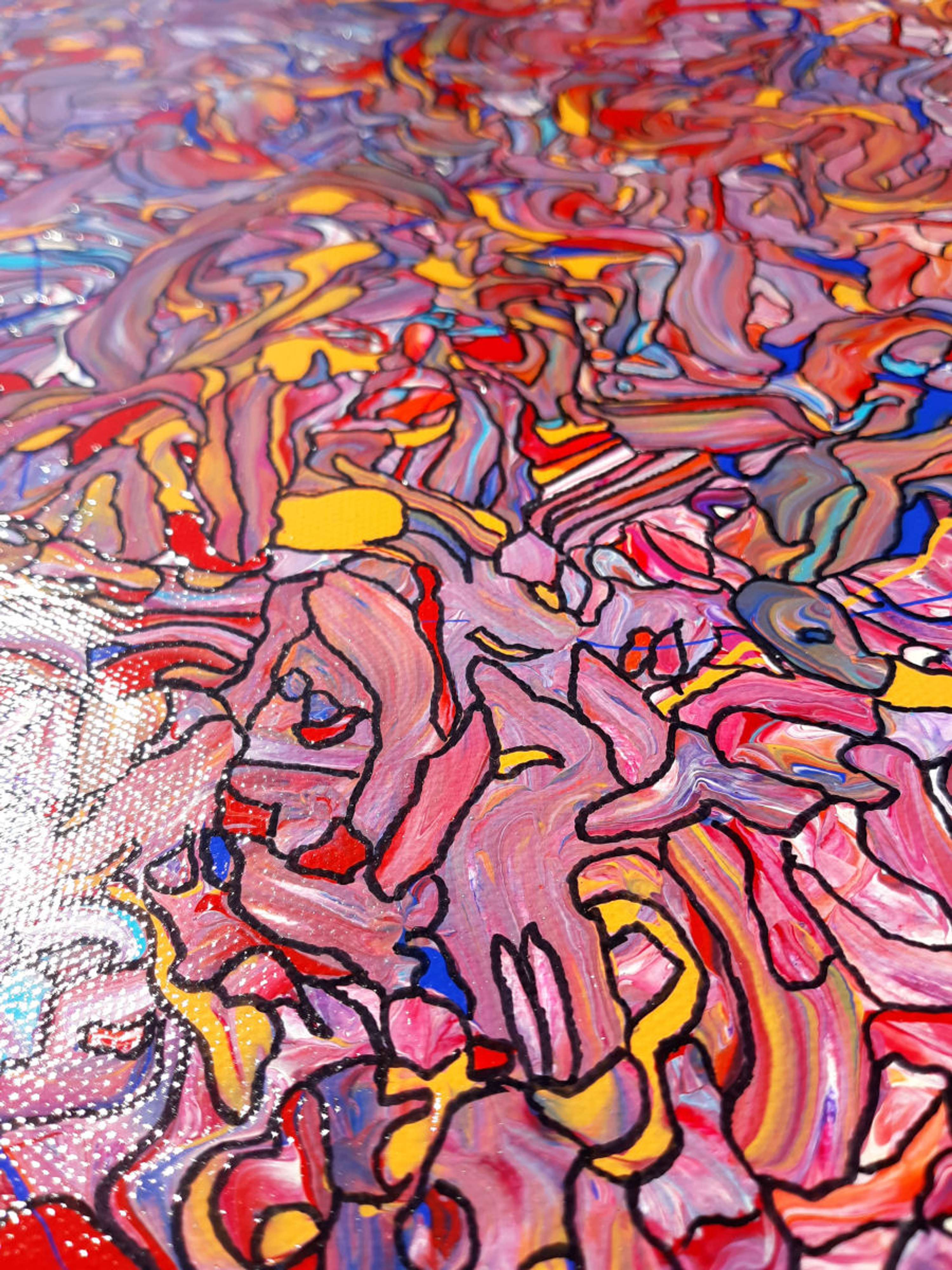 SPNetDigital Creative Process - ABSTRACT PAINTING - MOVEMENT AND COLOR by Stephen Paine