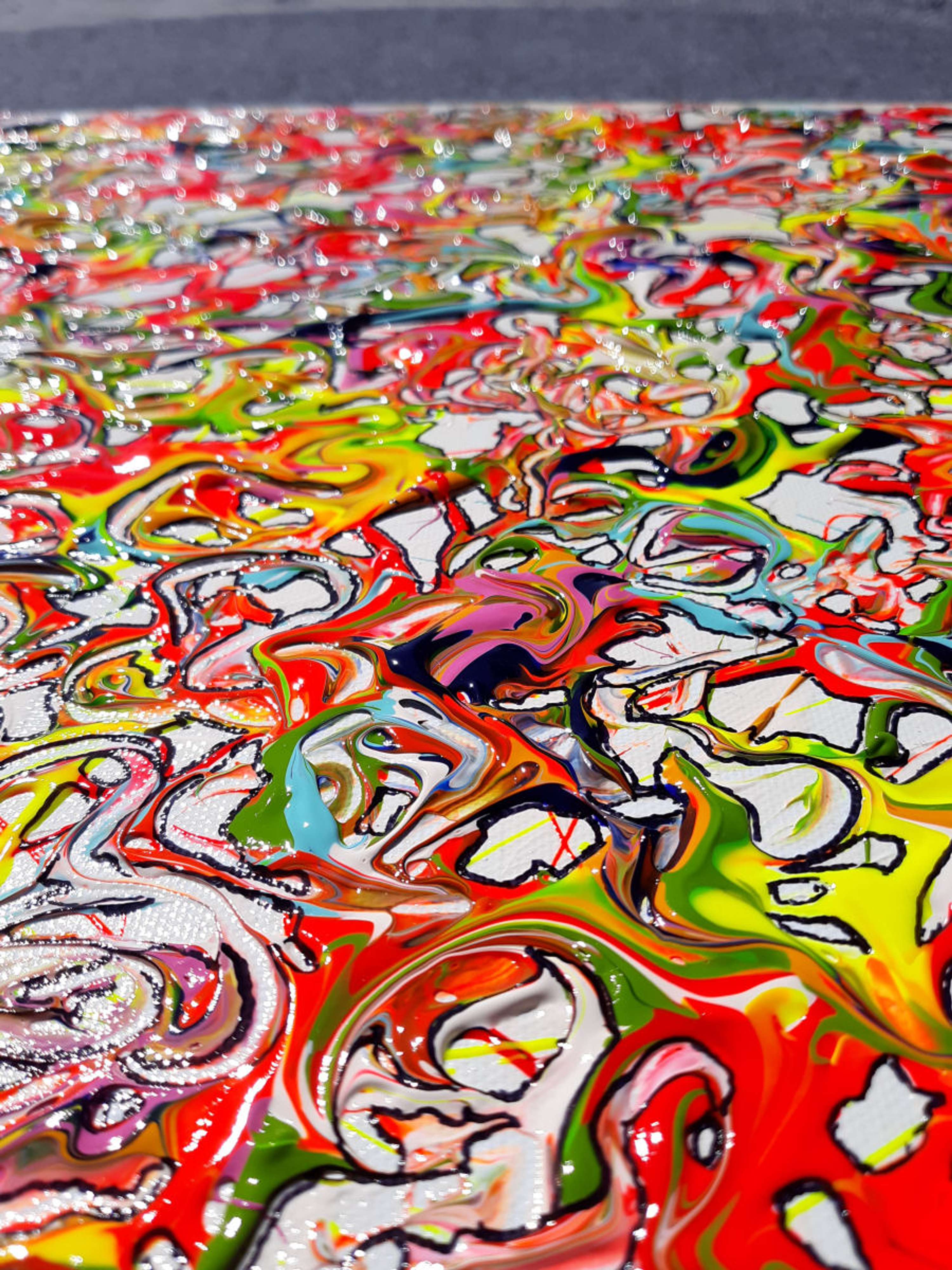 SPNetDigital Creative Process - ABSTRACT PAINTING - MOVEMENT AND COLOR by Stephen Paine