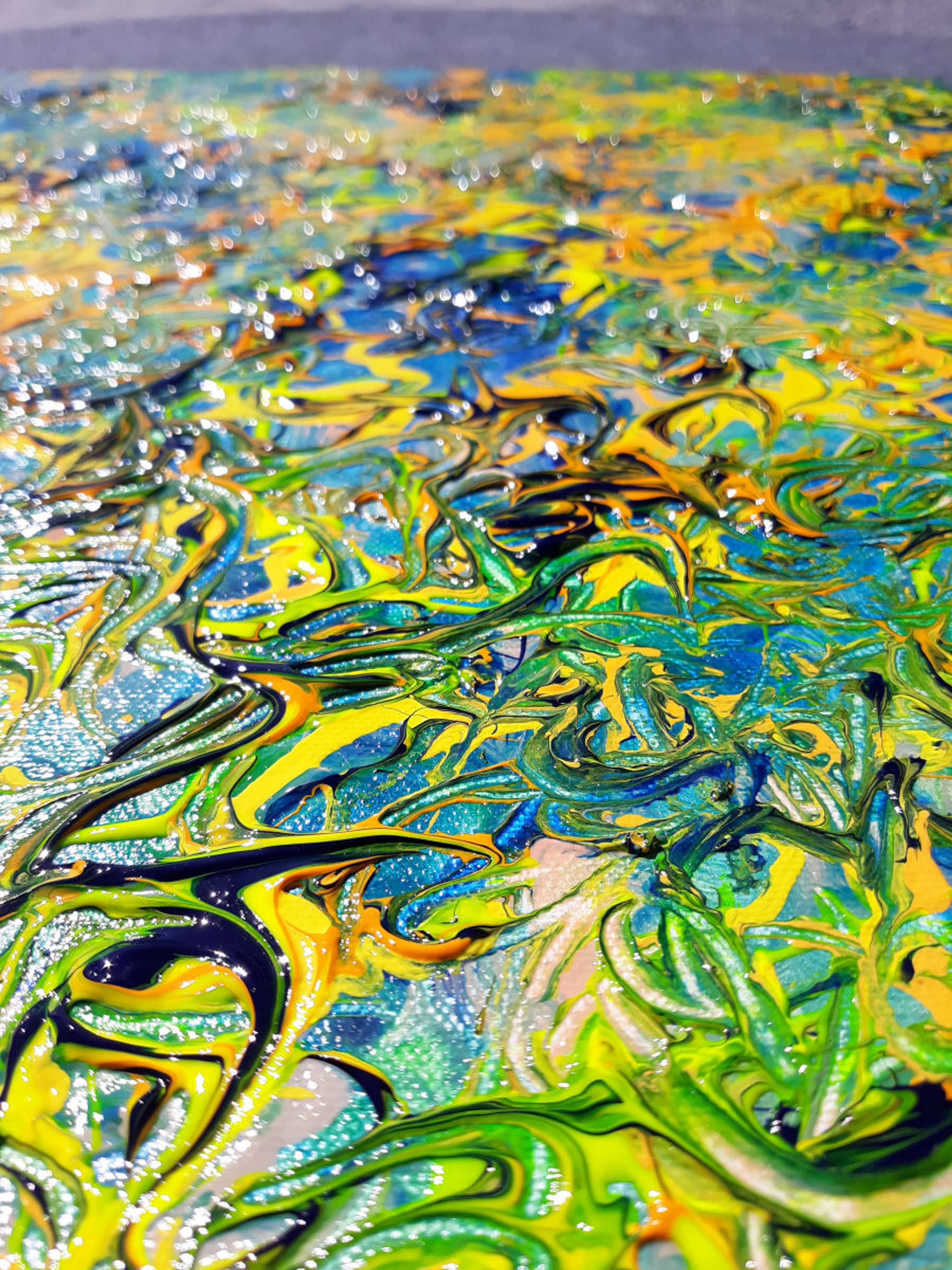 SPNetDigital Creative Process - ABSTRACT PAINTING - MOVEMENT AND COLOR by Stephen Paine