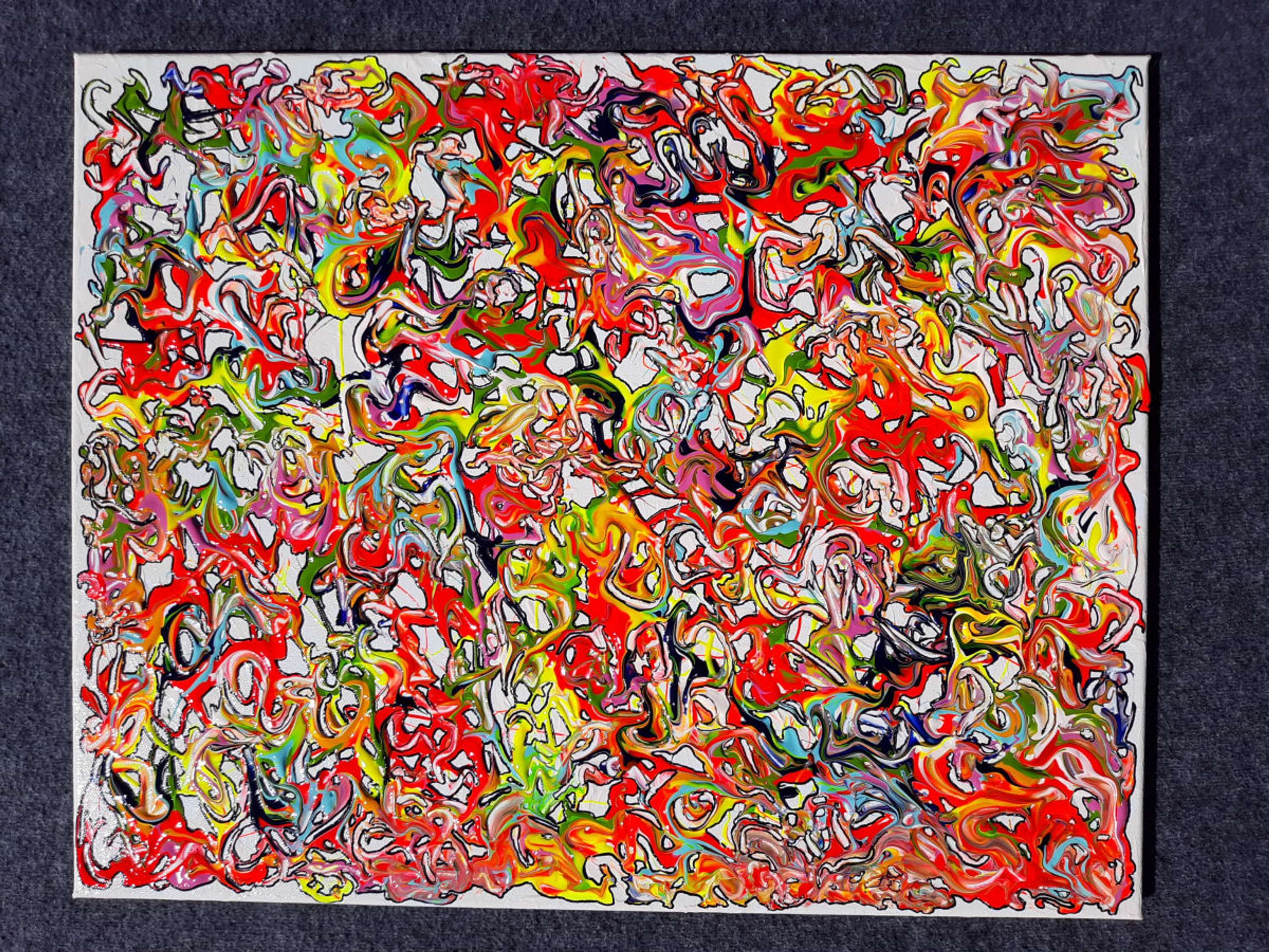 SPNetDigital Creative Process - ABSTRACT PAINTING - MOVEMENT AND COLOR by Stephen Paine