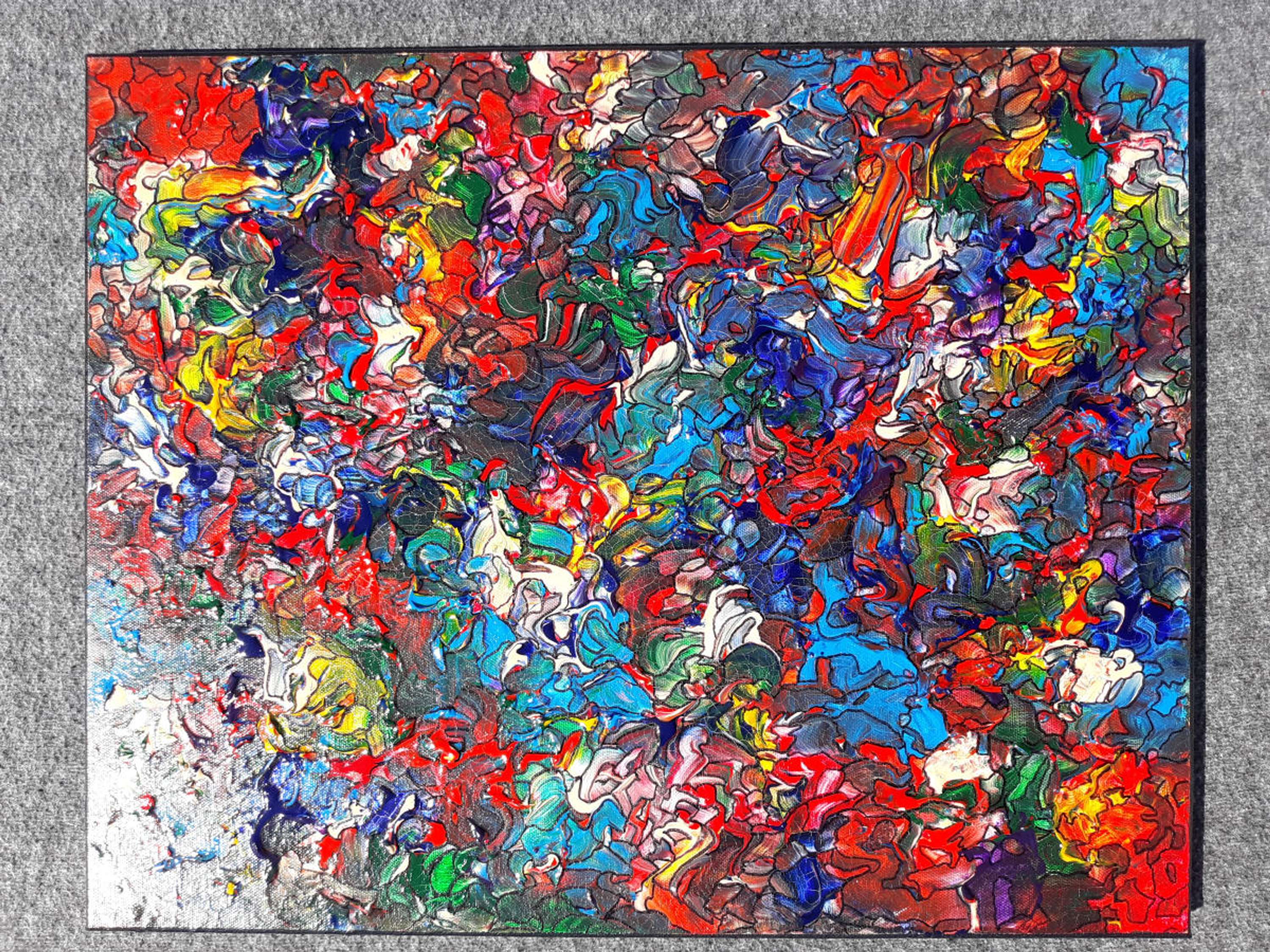 SPNetDigital Creative Process - ABSTRACT PAINTING - MOVEMENT AND COLOR by Stephen Paine