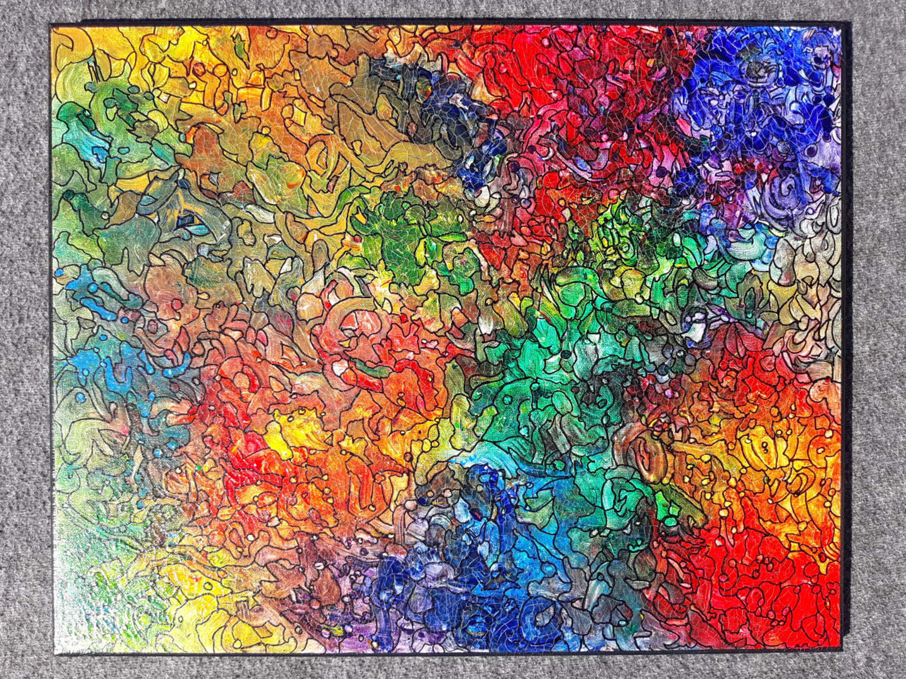 SPNetDigital Creative Process - ABSTRACT PAINTING - MOVEMENT AND COLOR by Stephen Paine