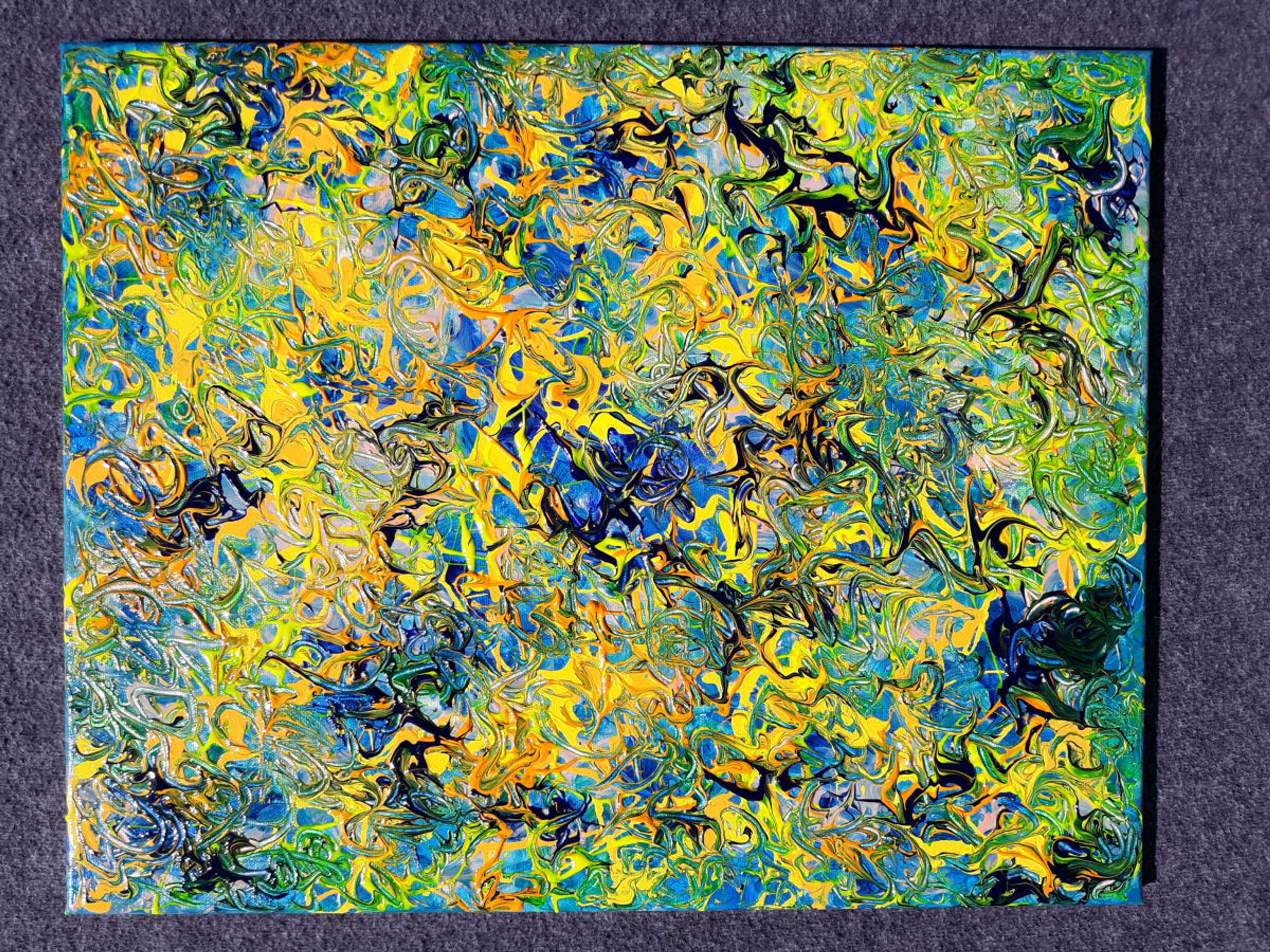 SPNetDigital Creative Process - ABSTRACT PAINTING - MOVEMENT AND COLOR by Stephen Paine