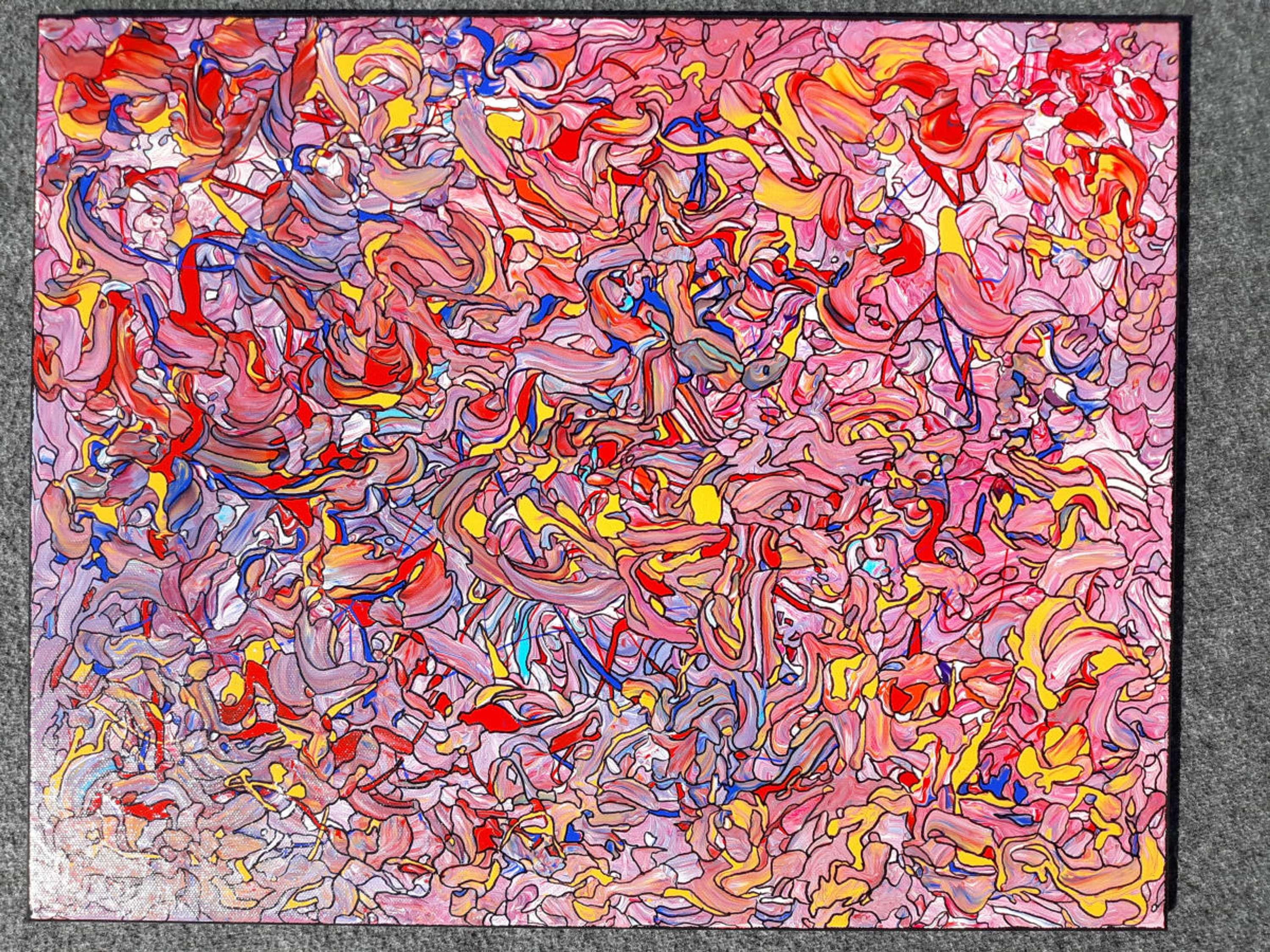 SPNetDigital Creative Process - ABSTRACT PAINTING - MOVEMENT AND COLOR by Stephen Paine