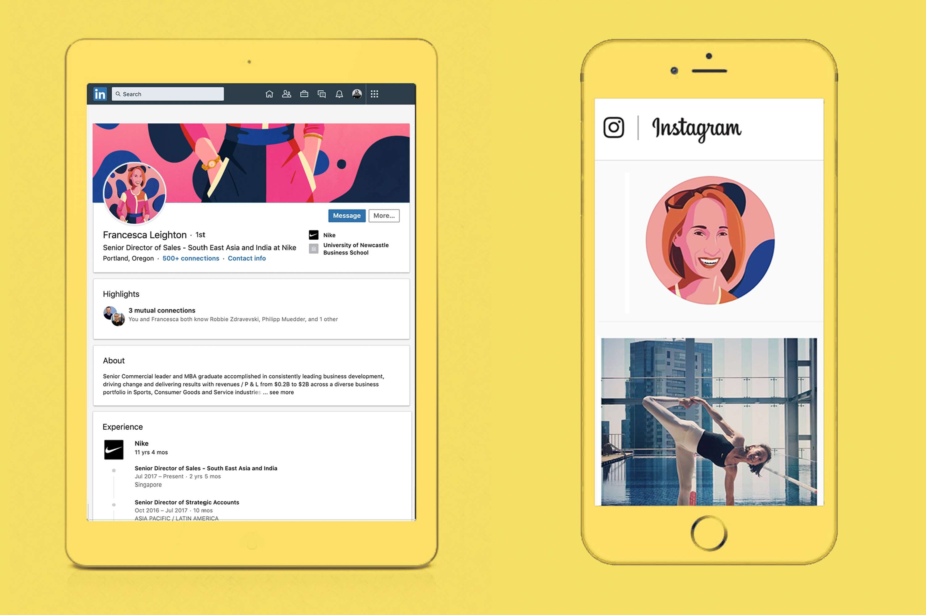 Personal branding and web design for business leader and speaker at Nike by Penny Lee aka The Brand Directoress®