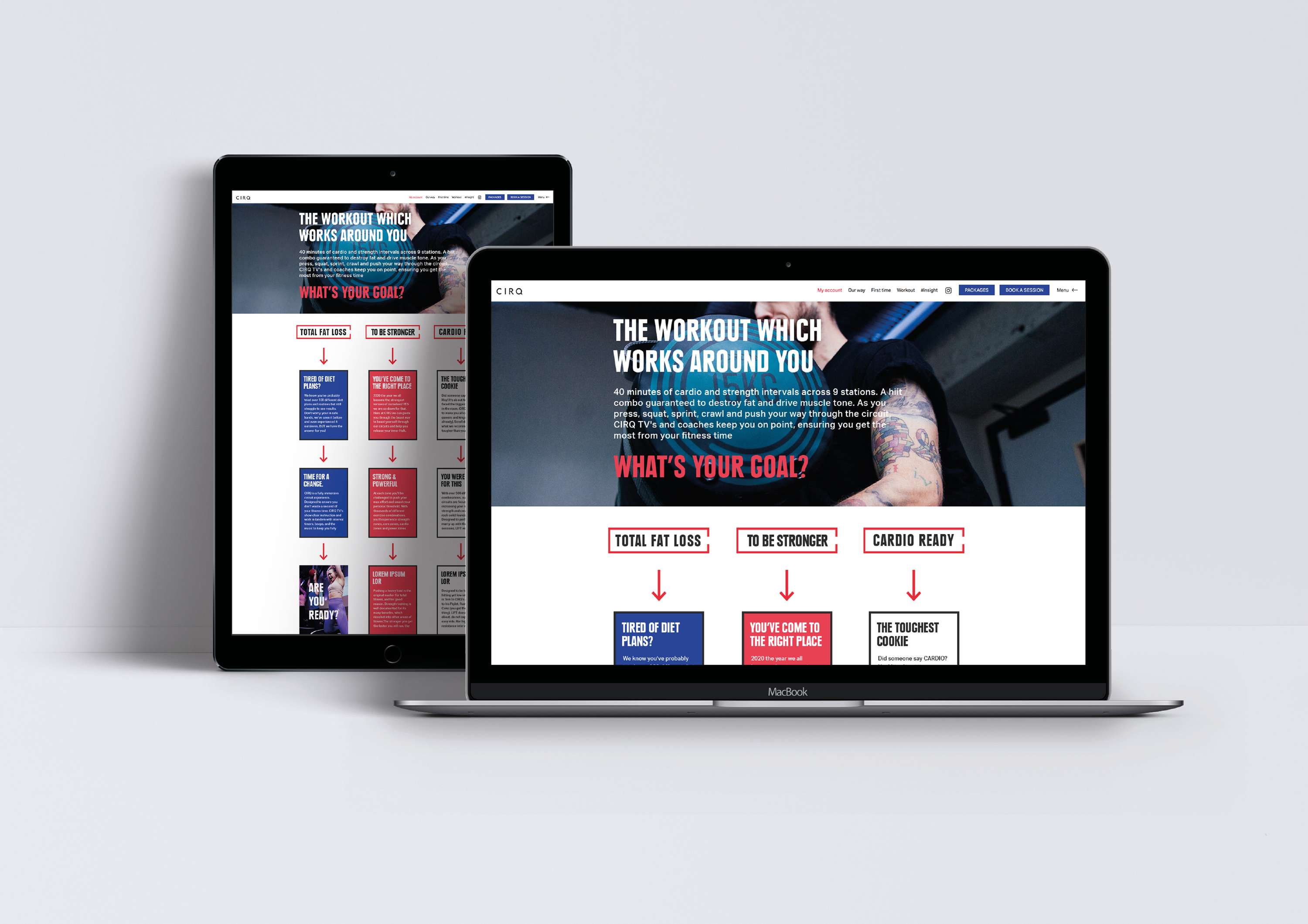 CIRQ | Web Design by kiah spong