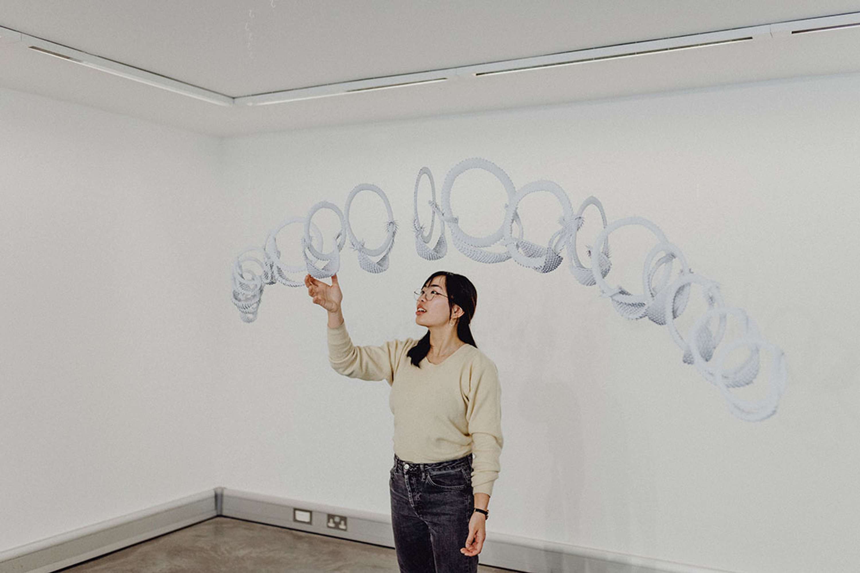 Moving Through Folds: an exploration in paper by Tina Luo