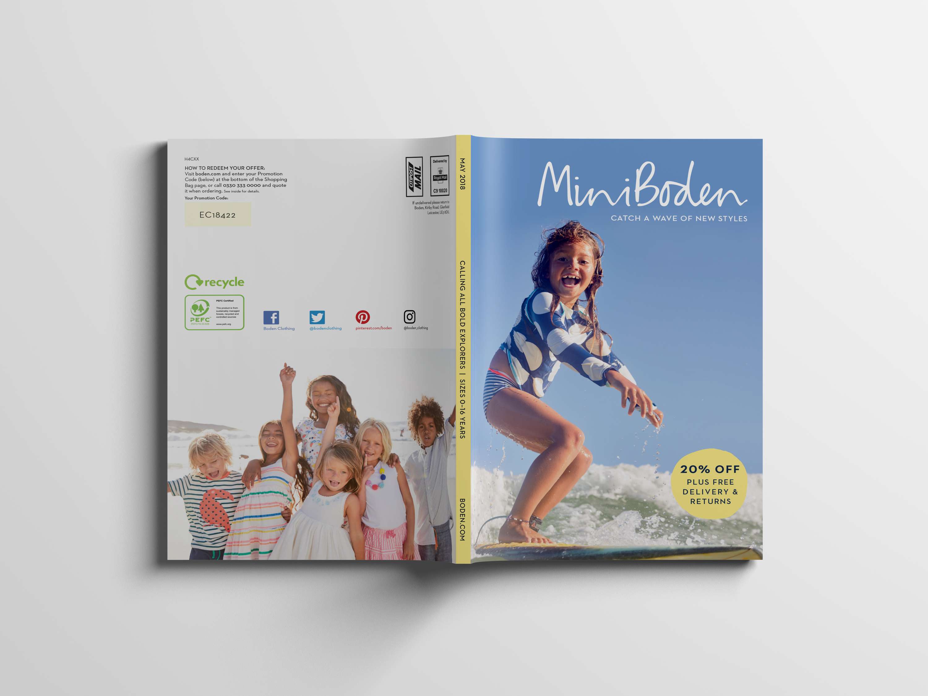 Boden catalogue covers by Daniel Swann
