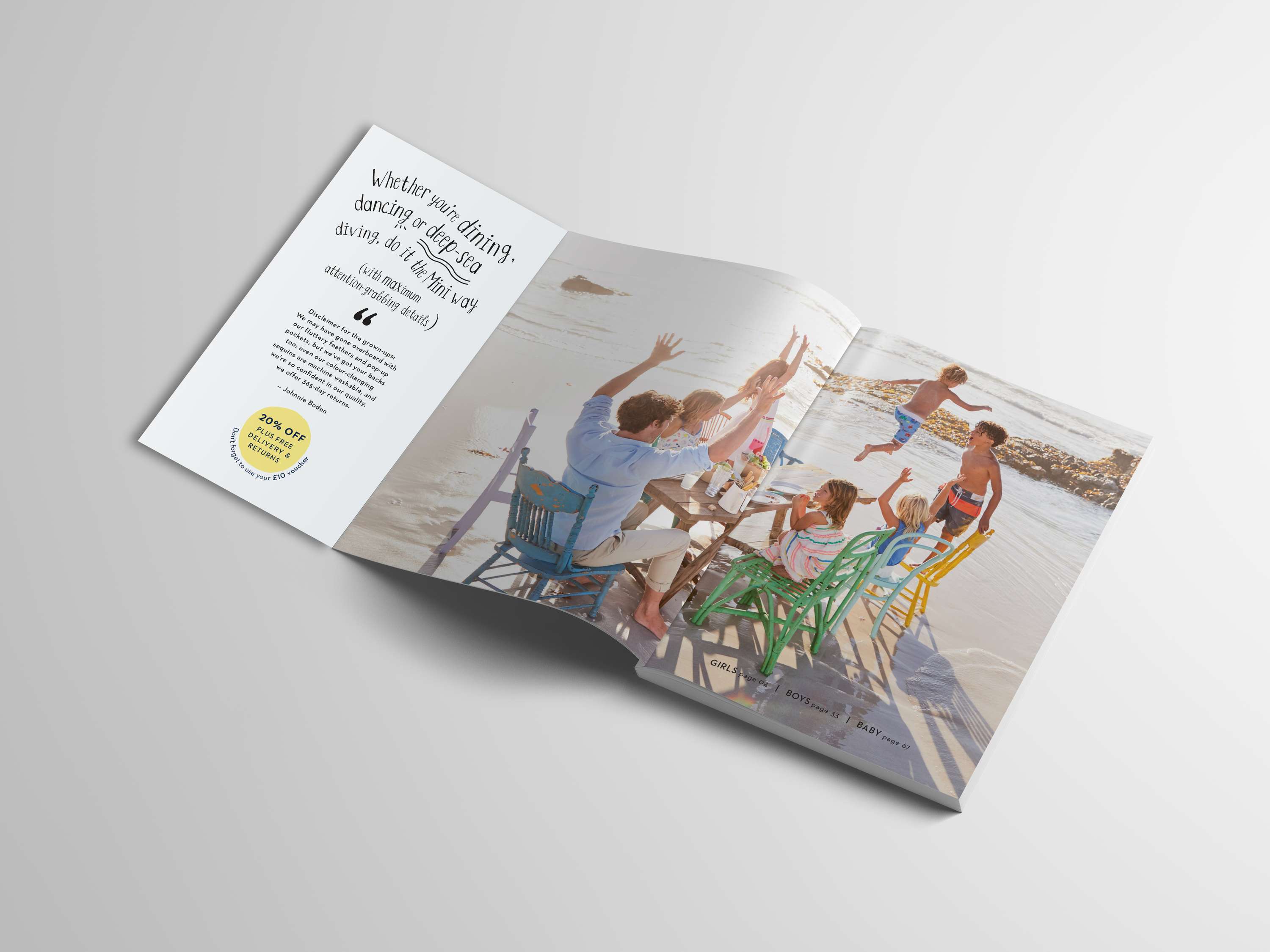 Boden catalogue covers by Daniel Swann