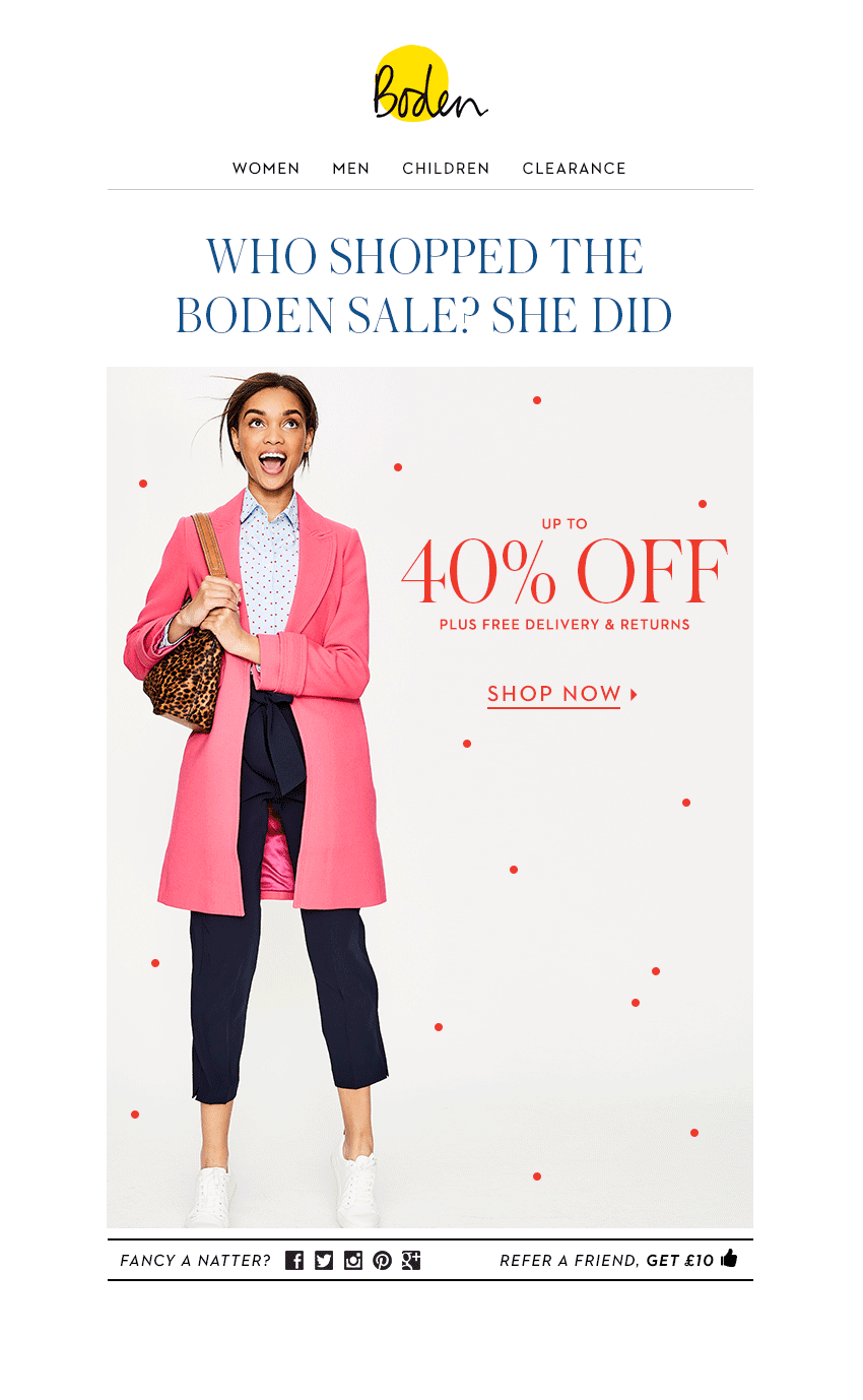 Boden - Animated Web Emails by Daniel Swann
