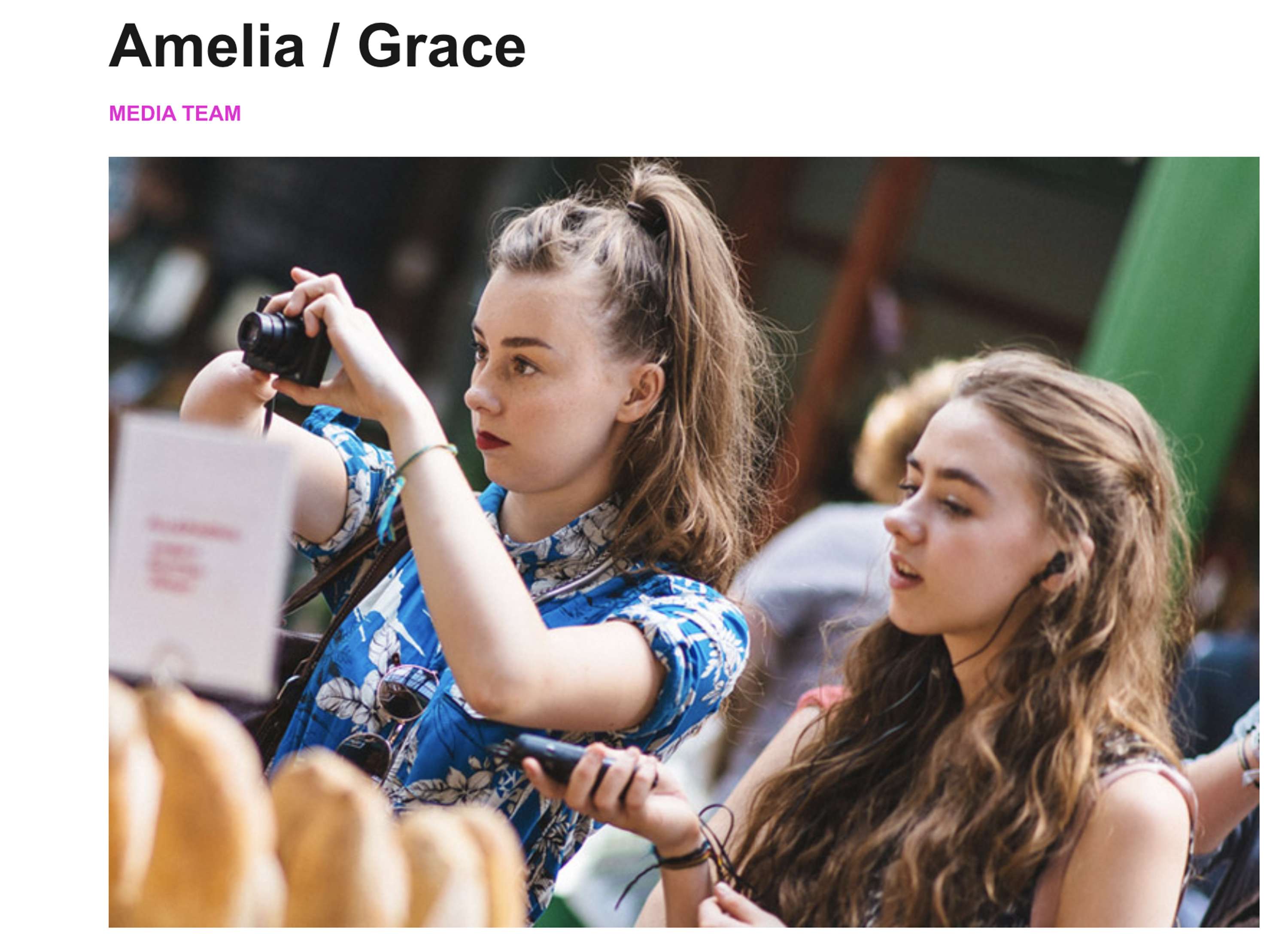 Content Creator/Media Team by Amelia Mandeville