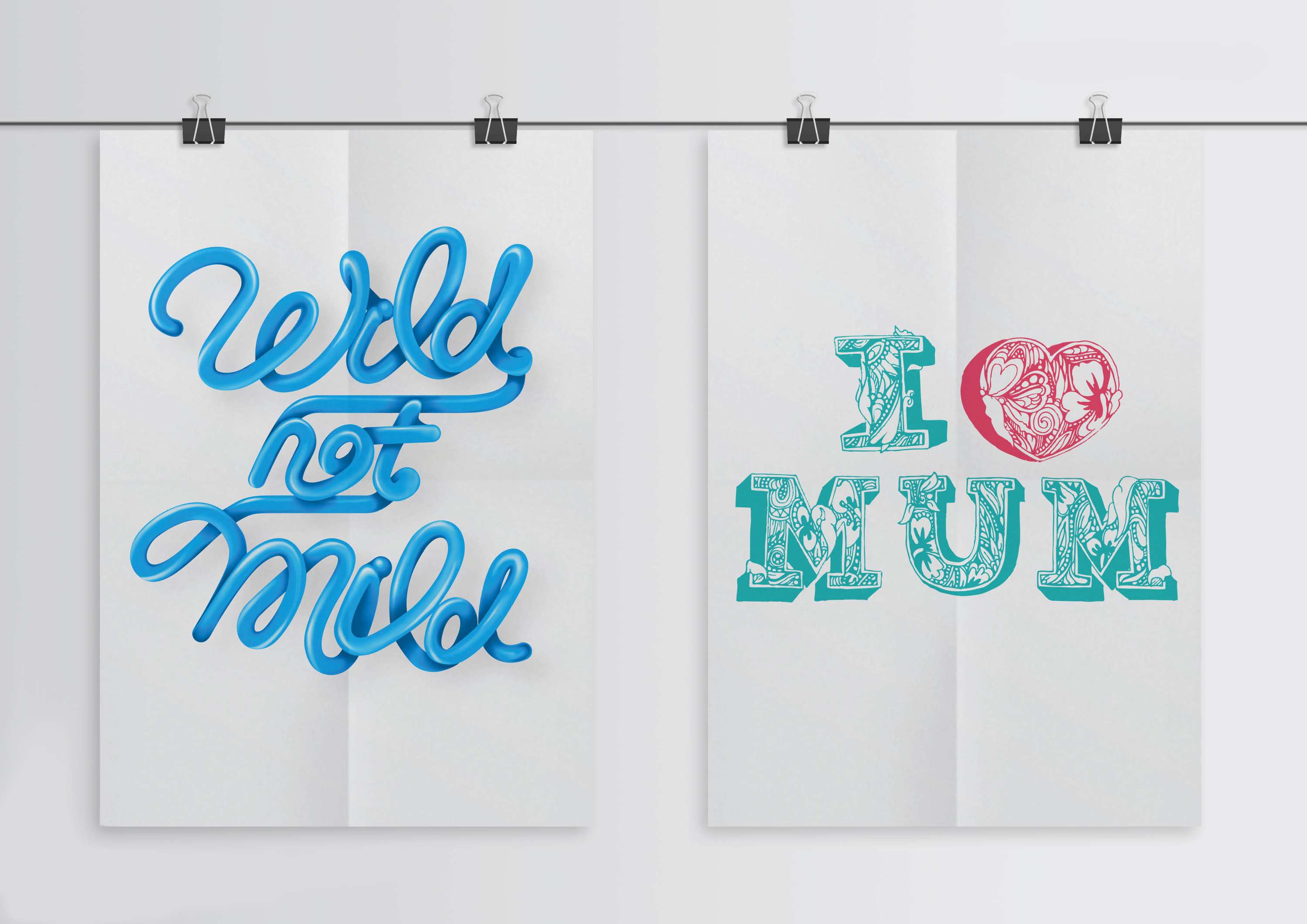 Typography Projects by Dash Qureshi