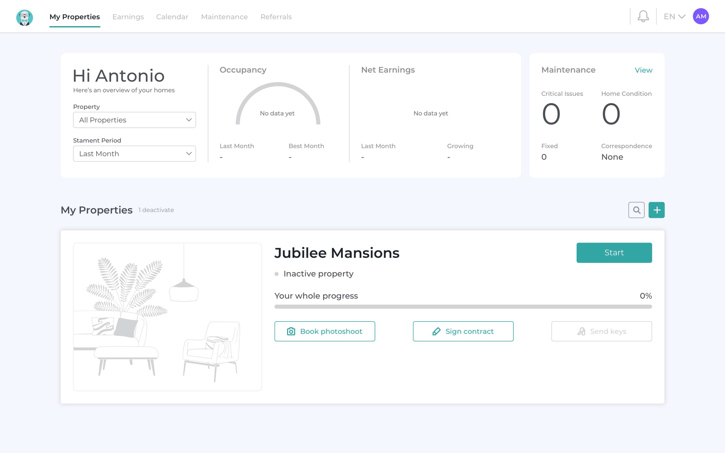 Hostmaker Dashboard - Creating a flexible onboarding platform by Hostmaker