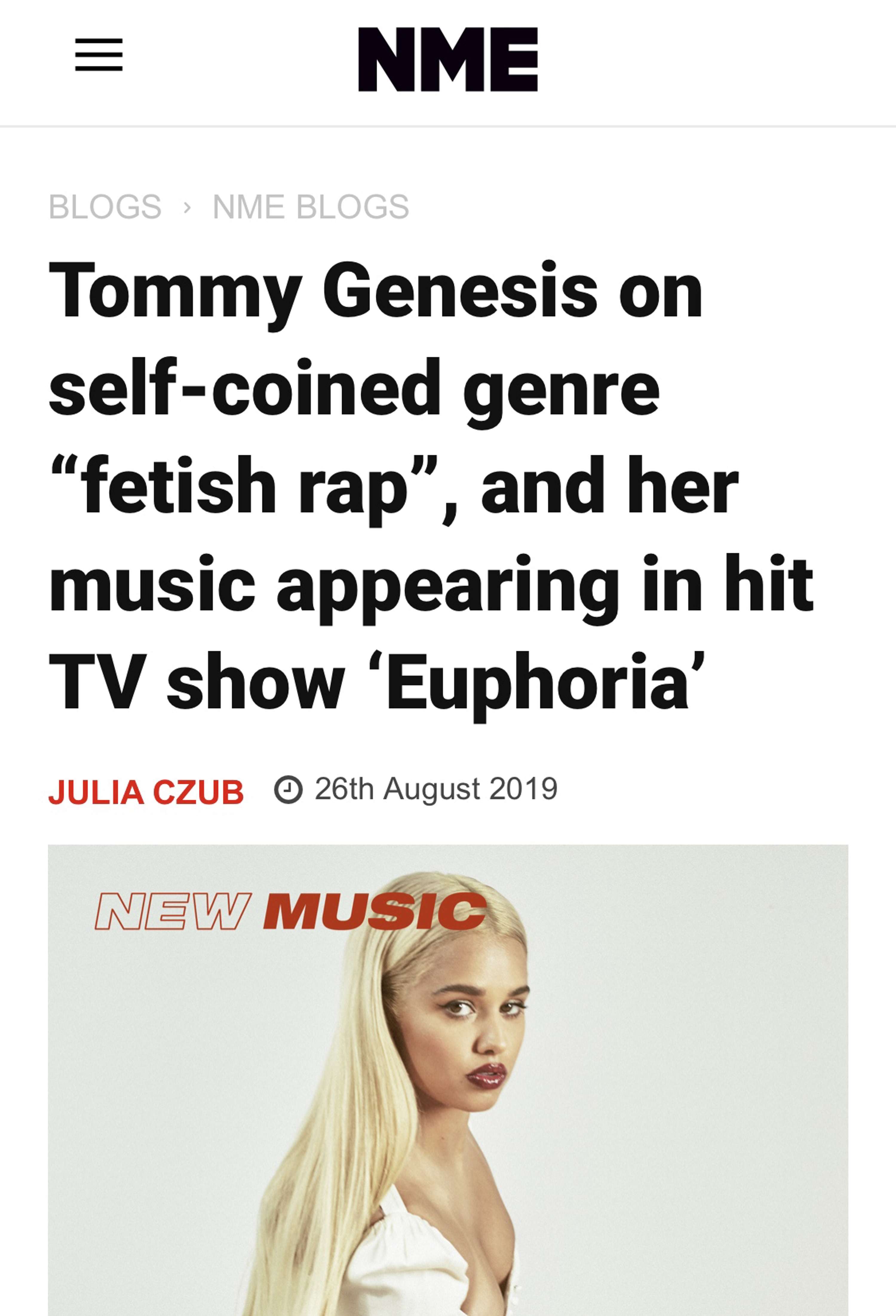 Interview with Tommy Genesis by Julia Czub