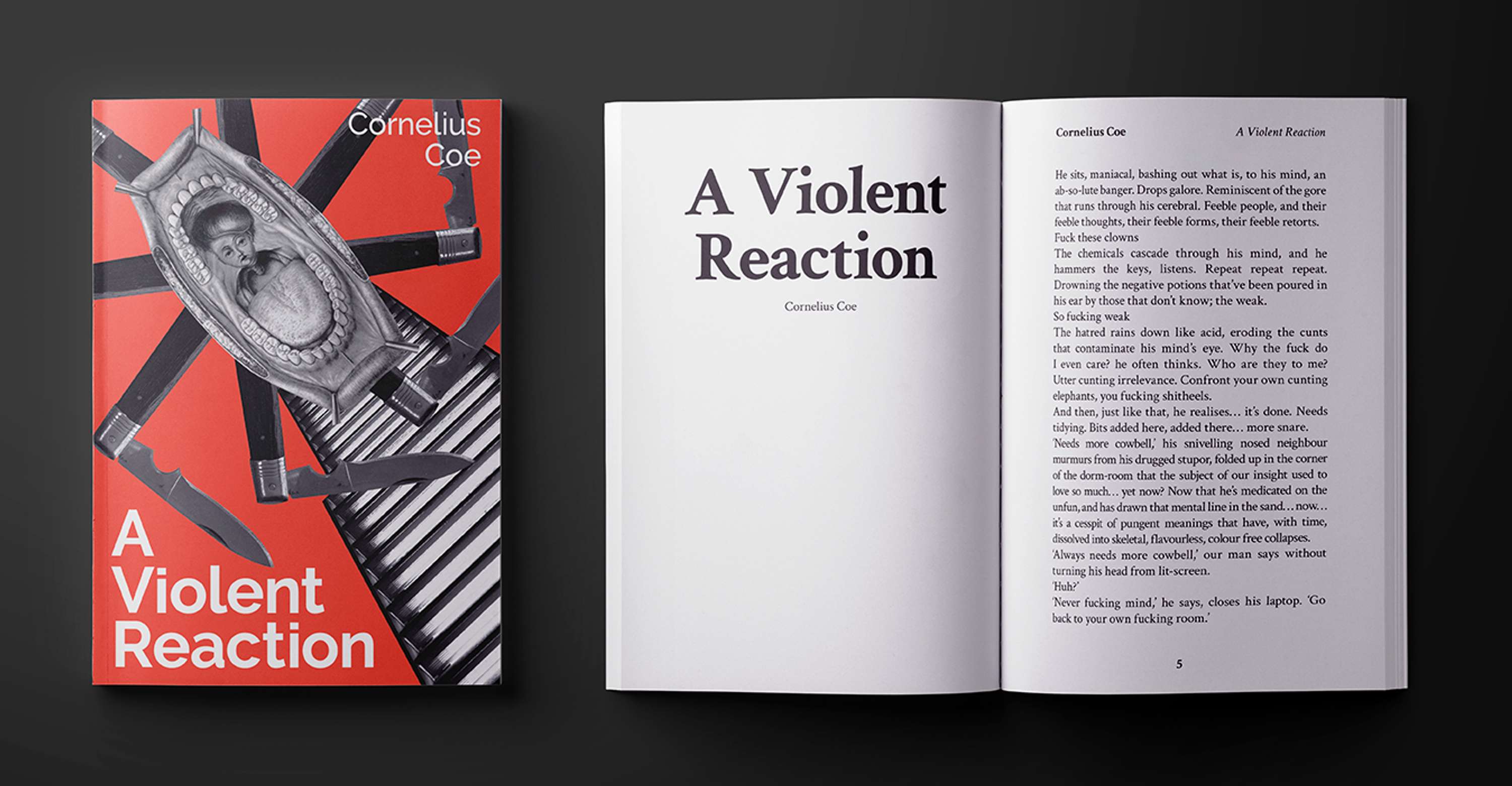 Designing and formatting a series of books for Cornelius Coe by Maks Graur