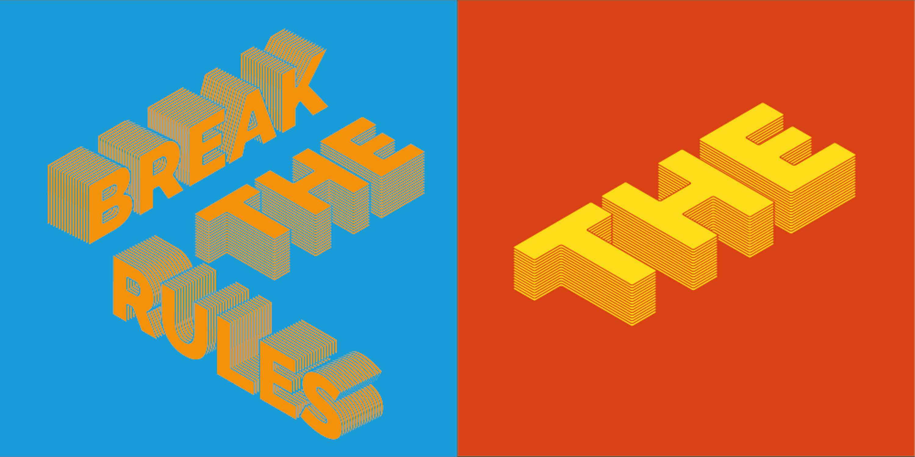 3D Isometric Text Effect by Jade Osadebe
