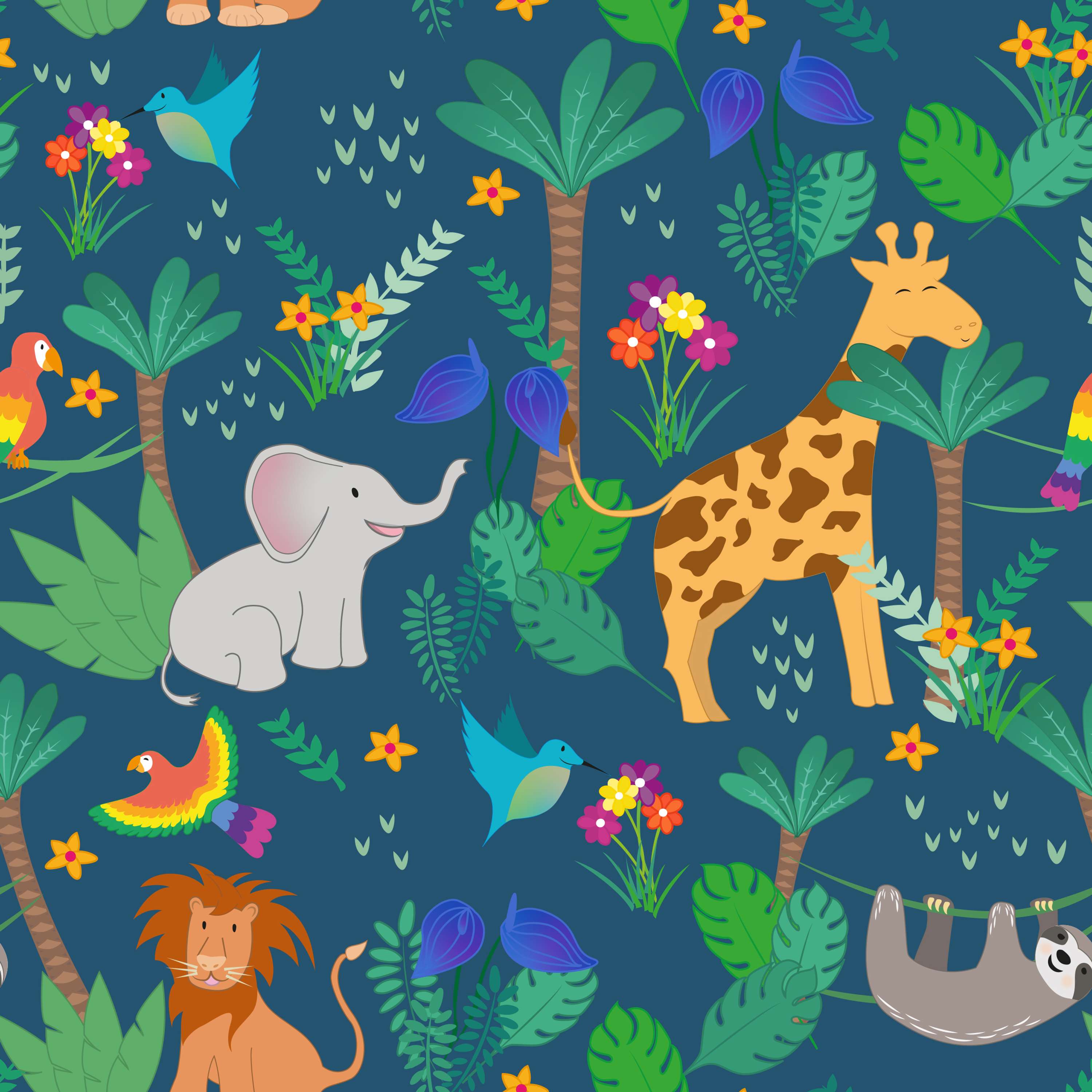 Jungle Surface Pattern by Lynsey Shaw
