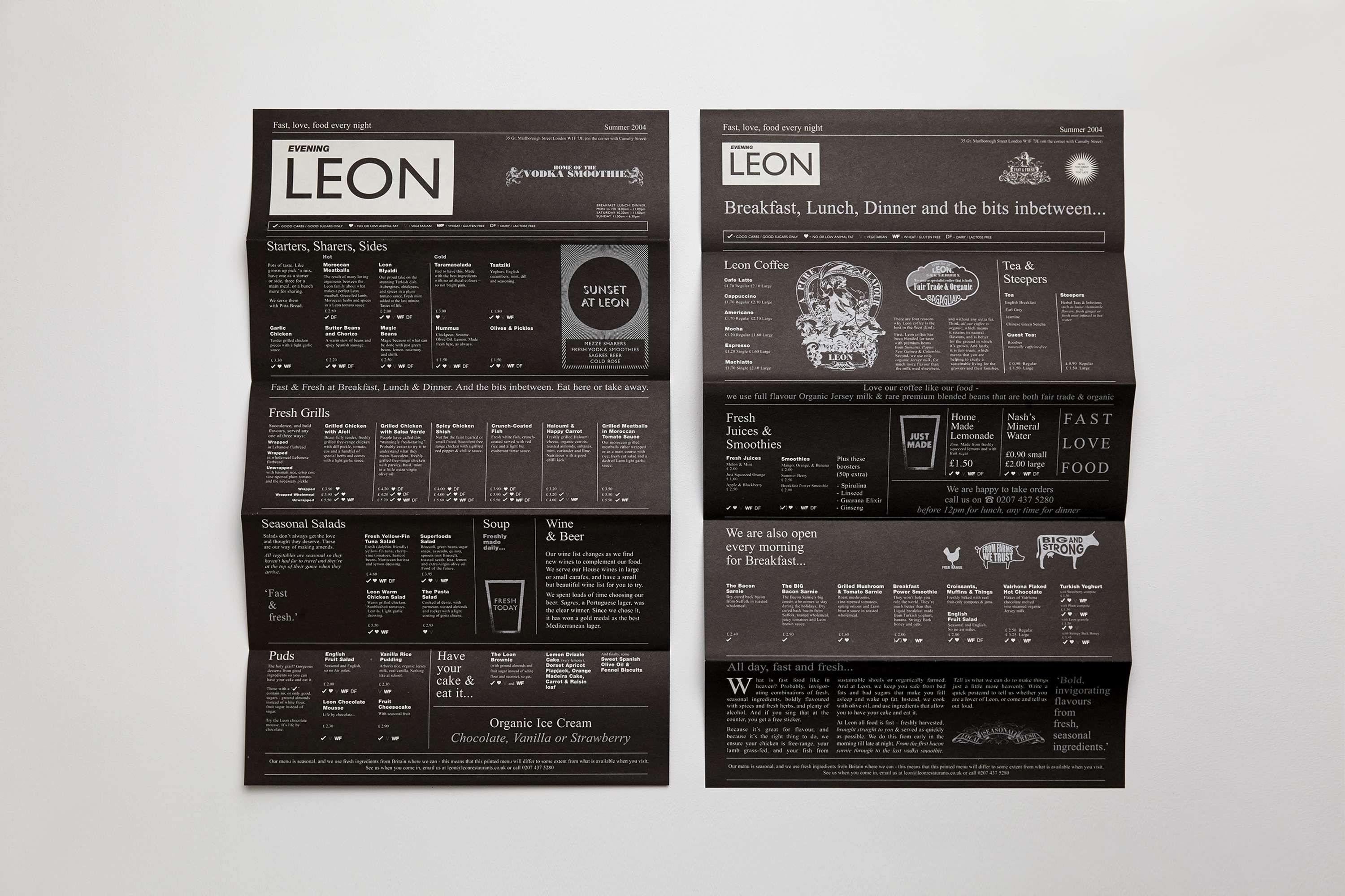 Leon Restaurants Brand Identity by Hales Curtis