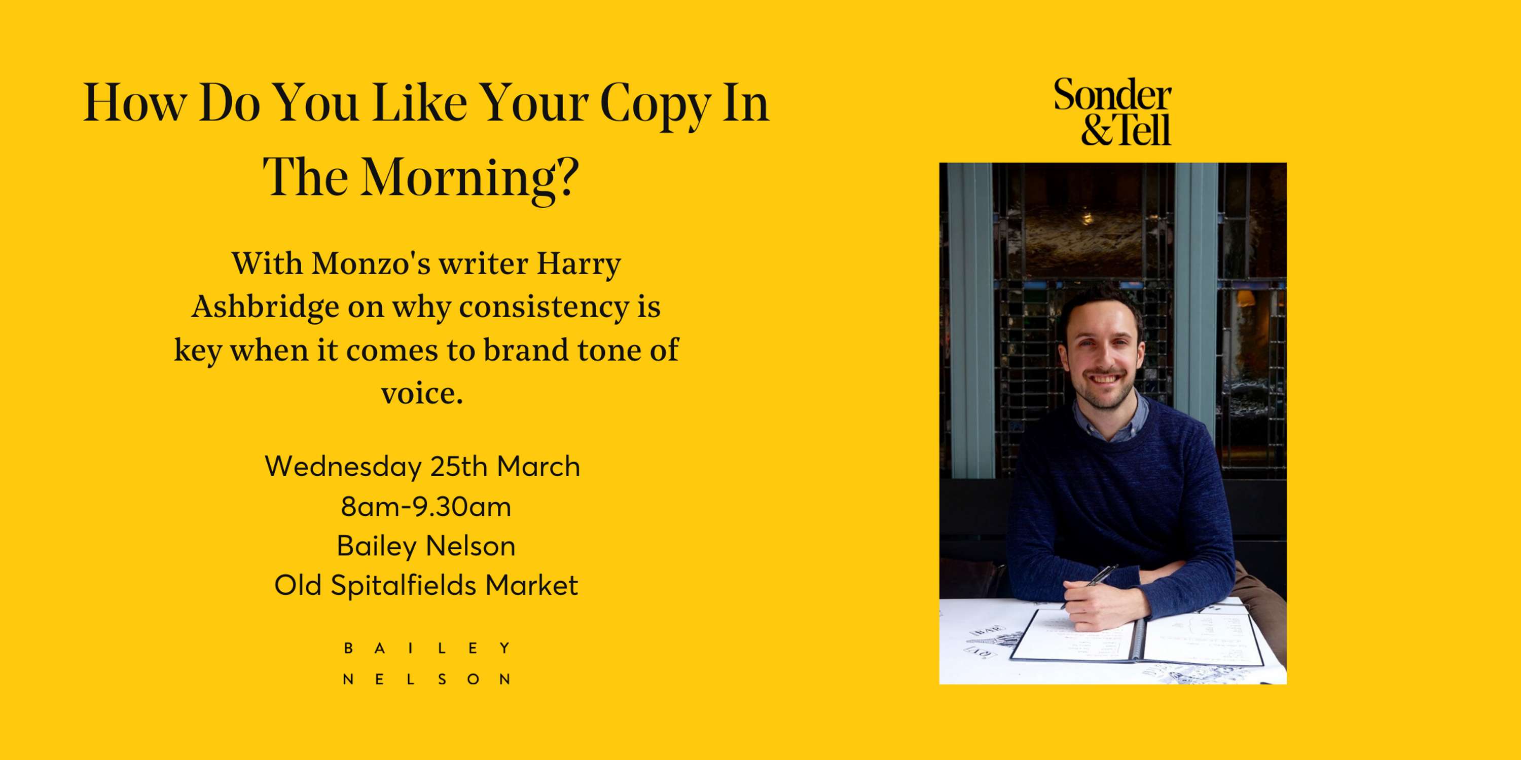 'How Do You Like Your Copy In The Morning?' by Cat Sarsfield