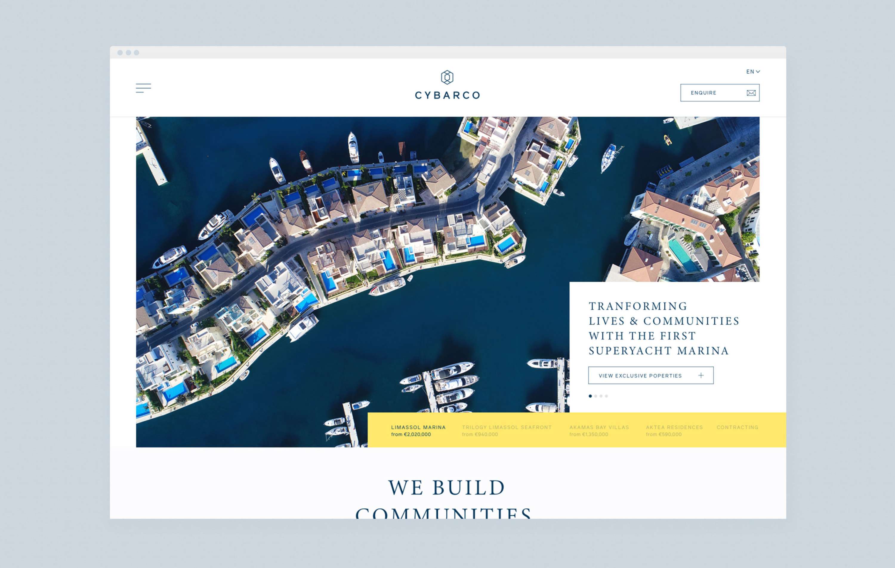 Repositioning one of Cyprus’ leading property developers by BEAR London