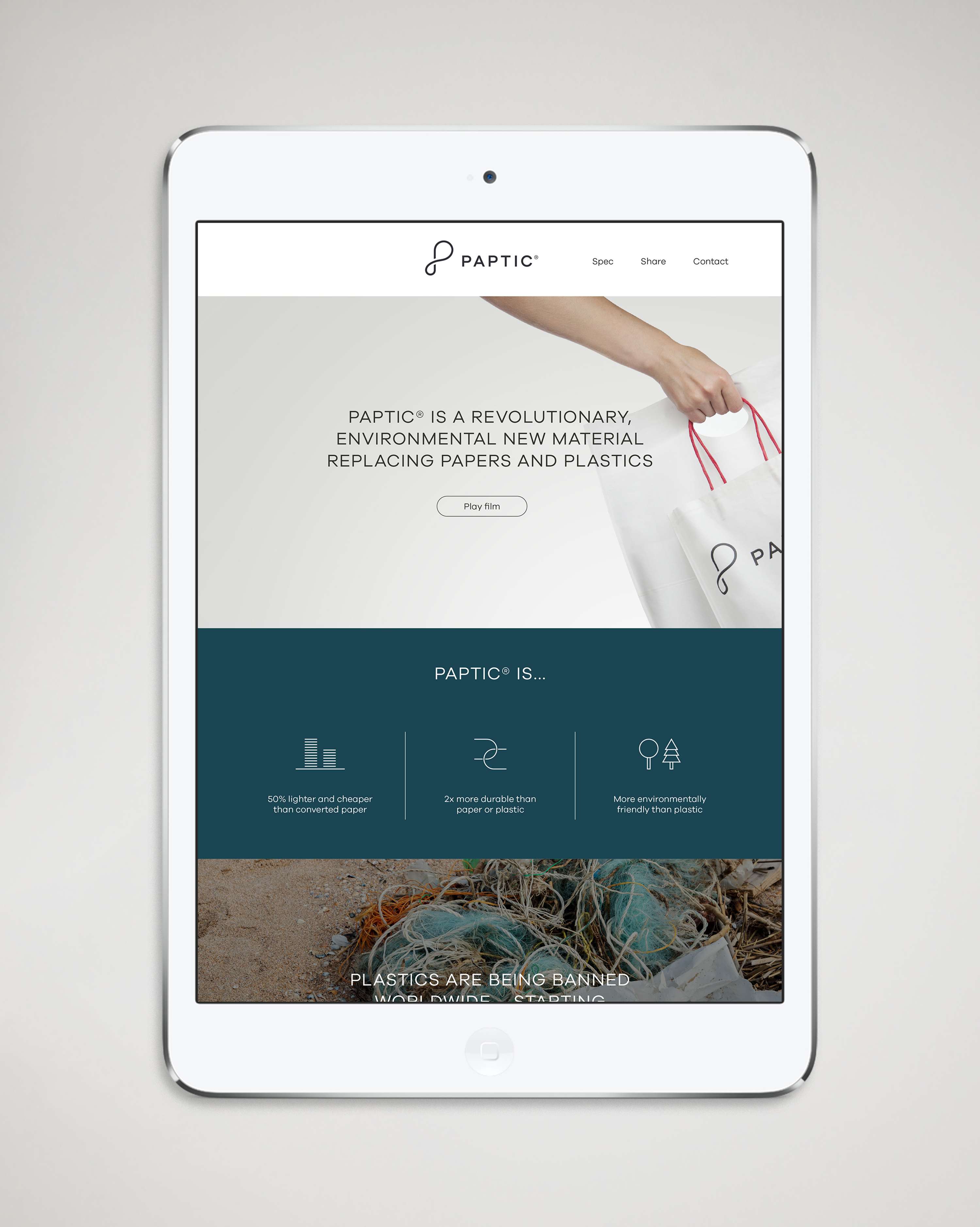 A new material technology brand for PAPTIC®, to replace plastics by Proxy