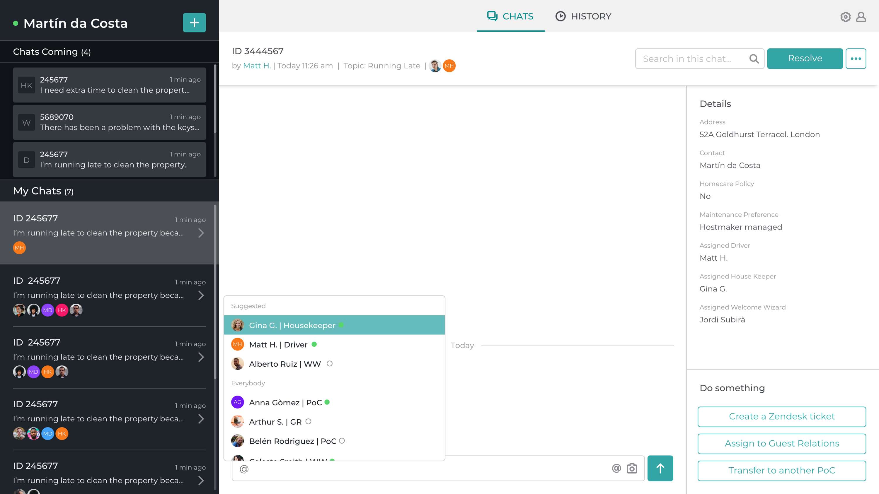 Hostmaker Chat for agents and Frontline members by Hostmaker