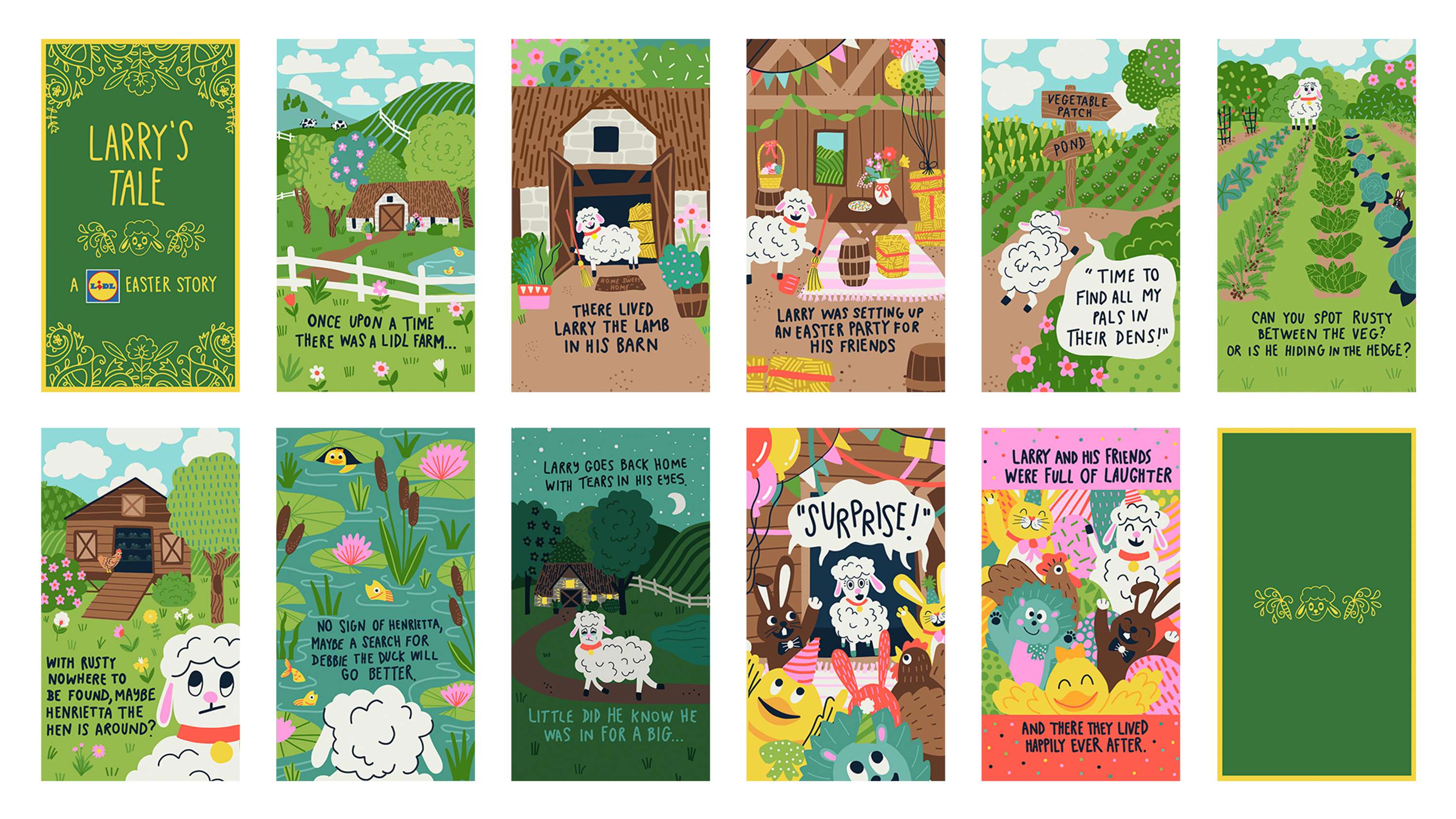 Larry's Tale & Spring Stickers by Louis Tweed