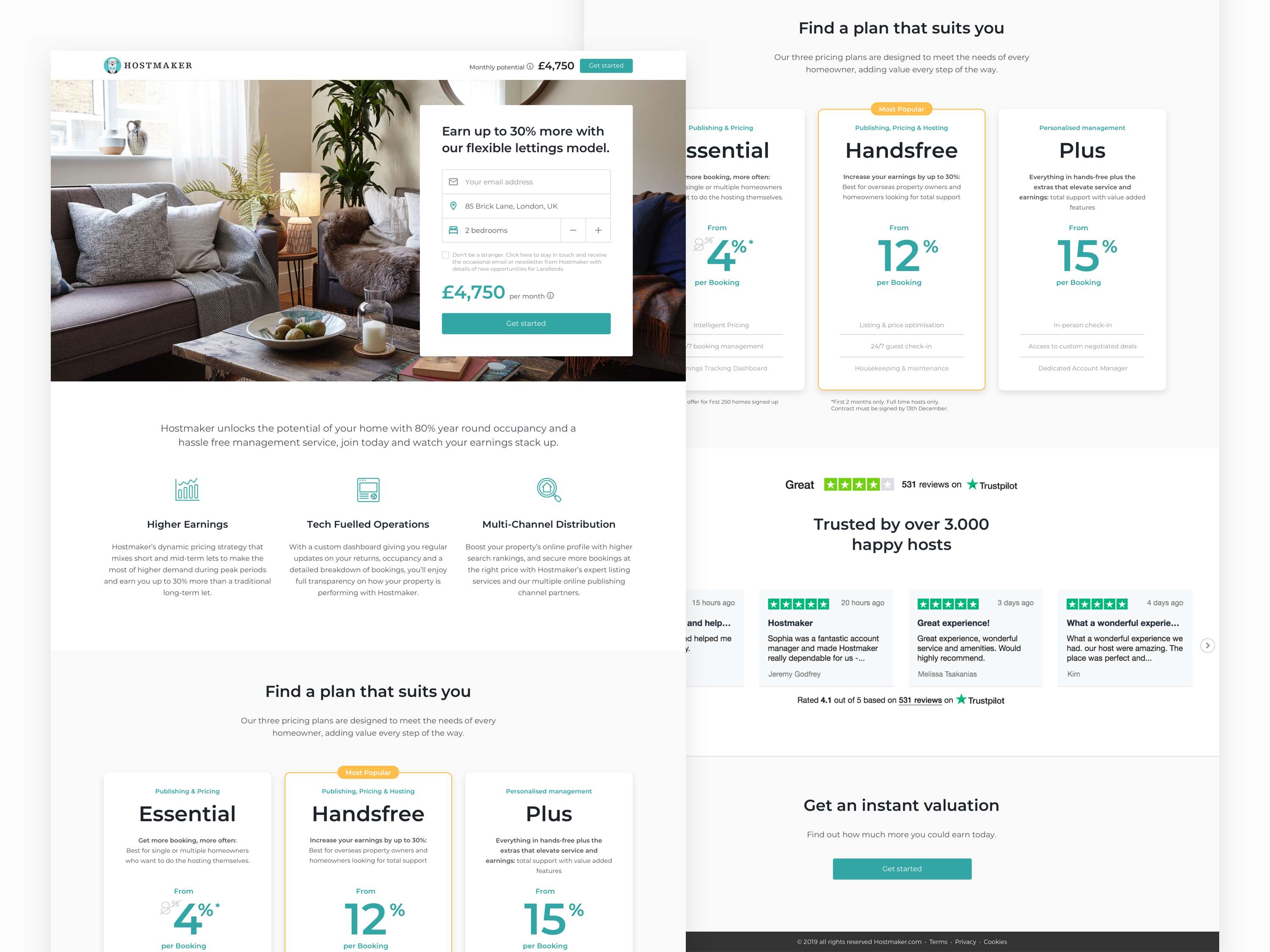Hostmaker Modular Landing Pages by Hostmaker