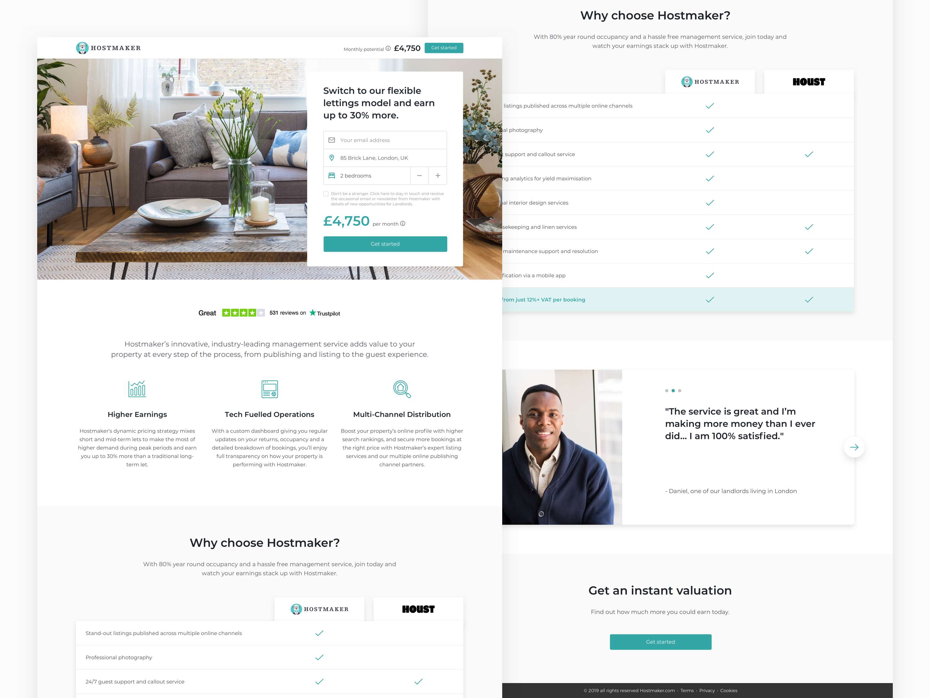 Hostmaker Modular Landing Pages by Hostmaker