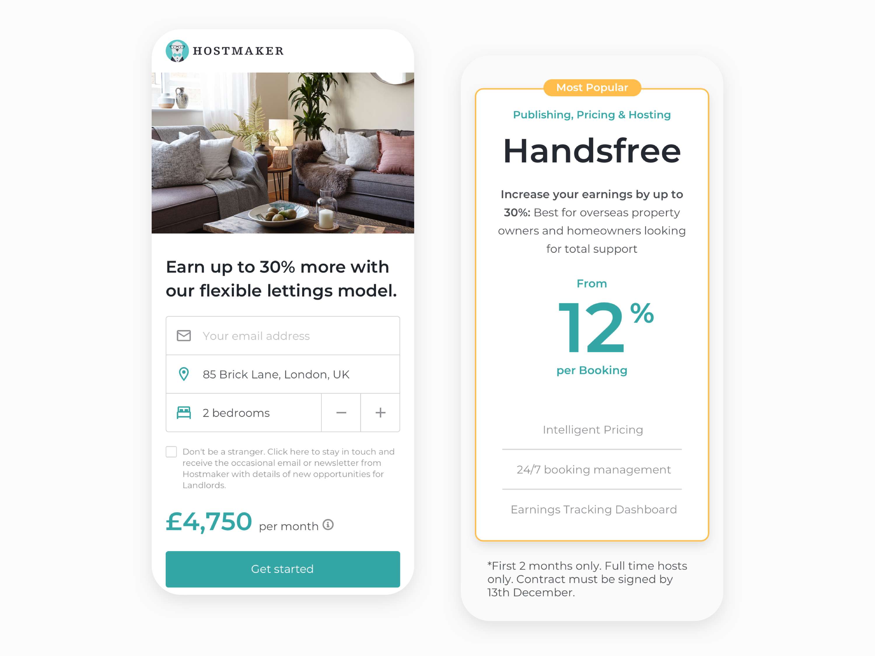 Hostmaker Modular Landing Pages by Hostmaker