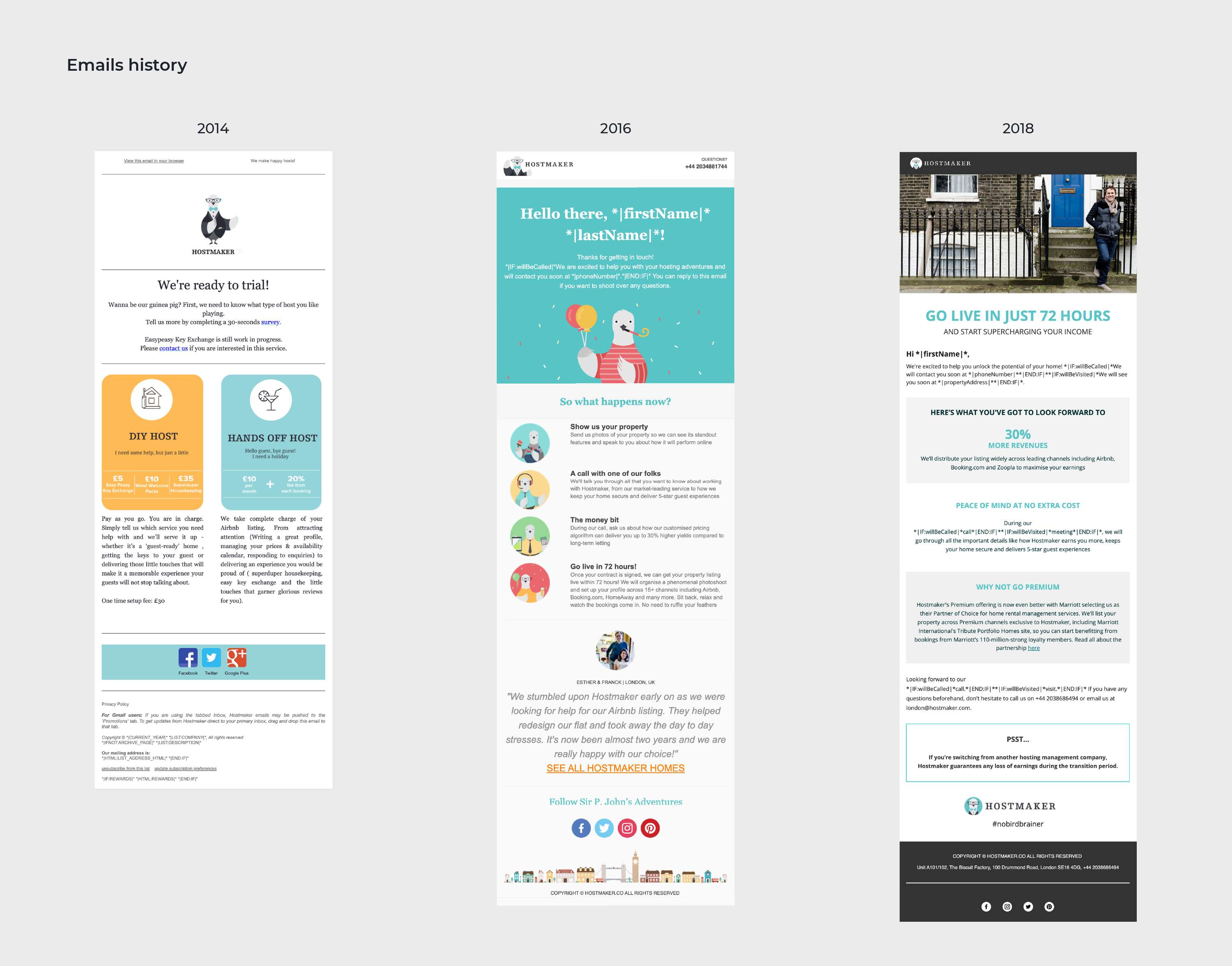 Hostmaker Emails Communications Redesign - From workflows to coding by Hostmaker