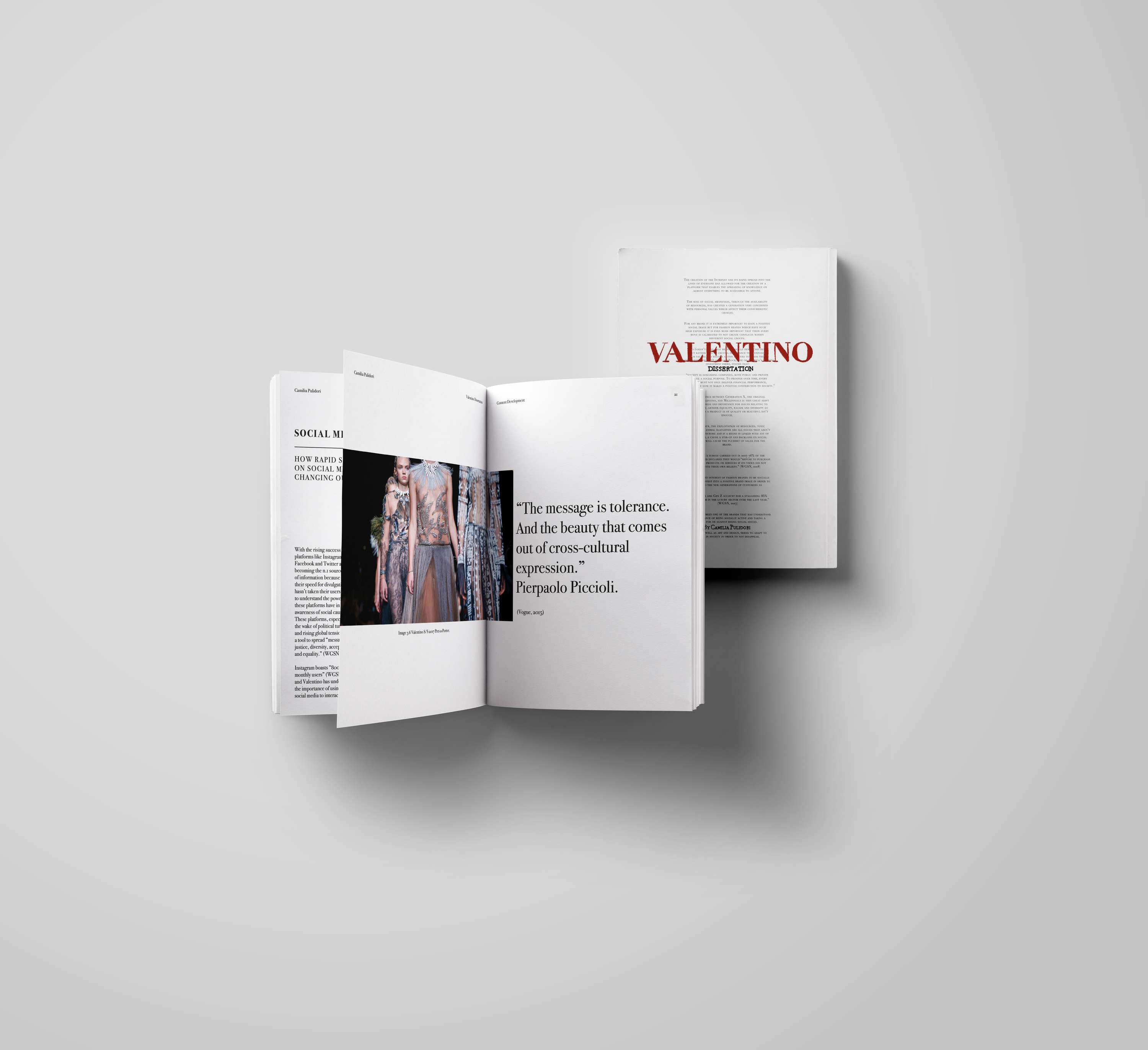 Valentino Dissertation by Camilia Pulidori
